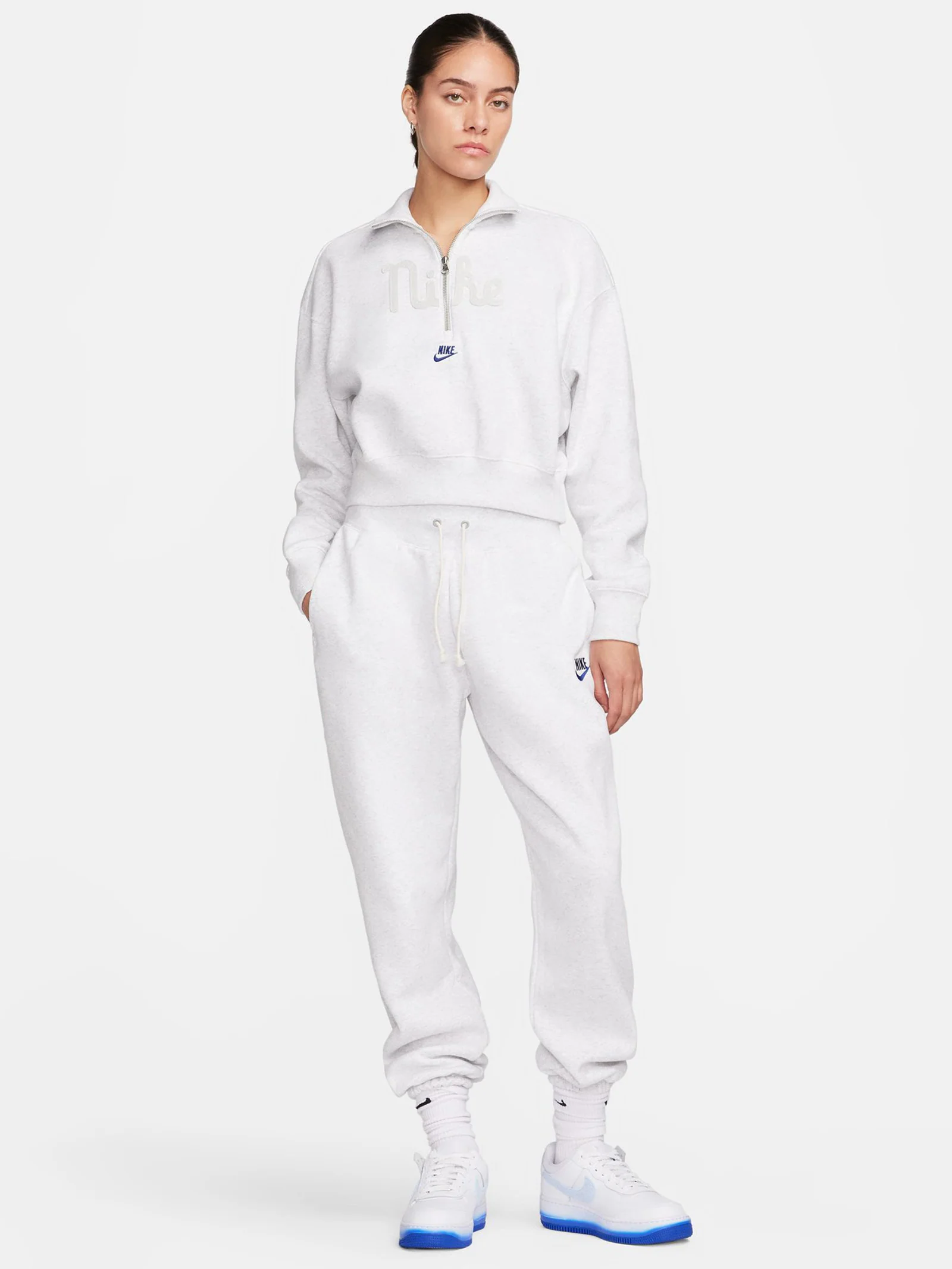 1/2 Zip Crop Fleece Sweatshirt - Image 2