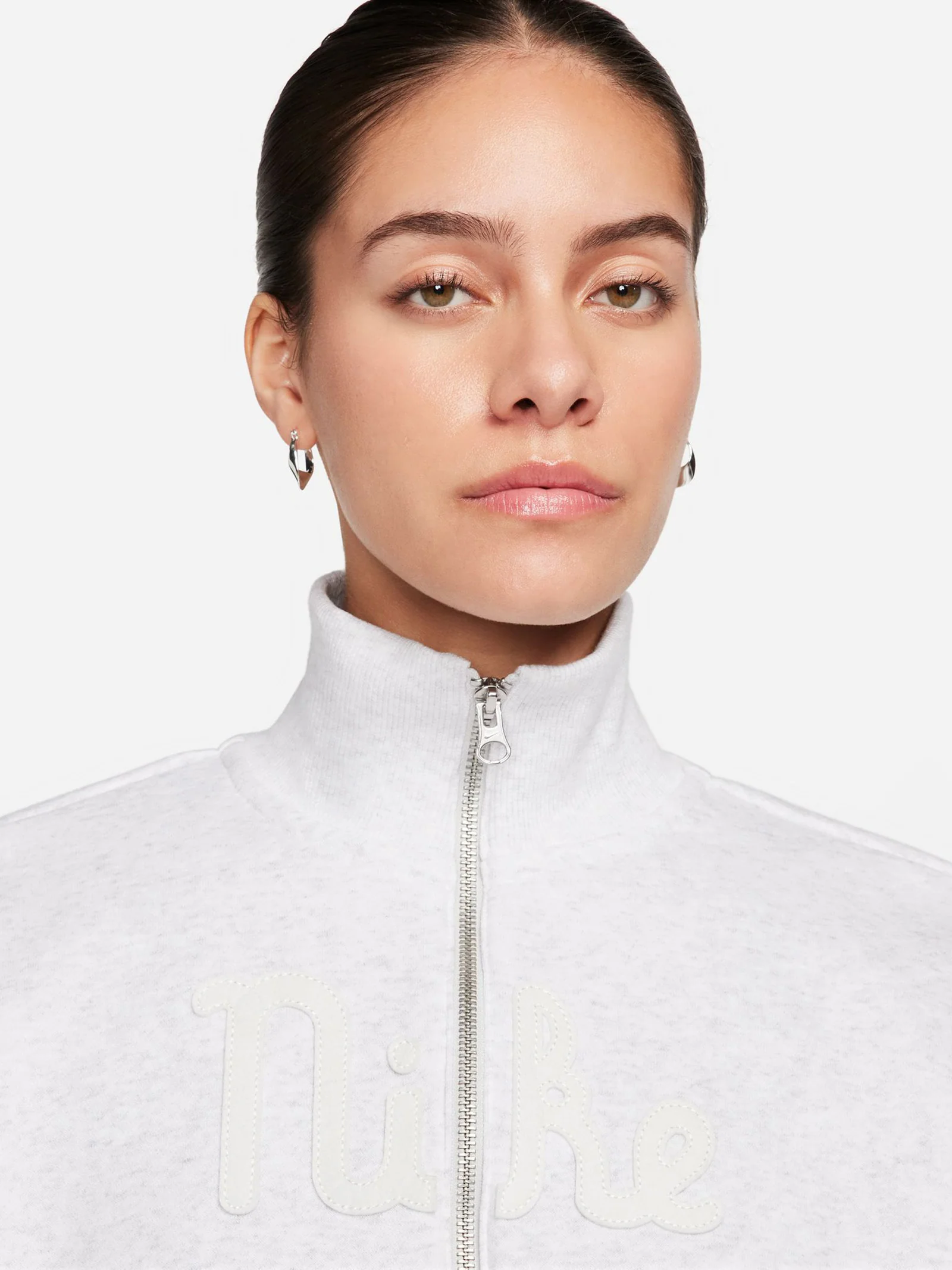 1/2 Zip Crop Fleece Sweatshirt - Image 3