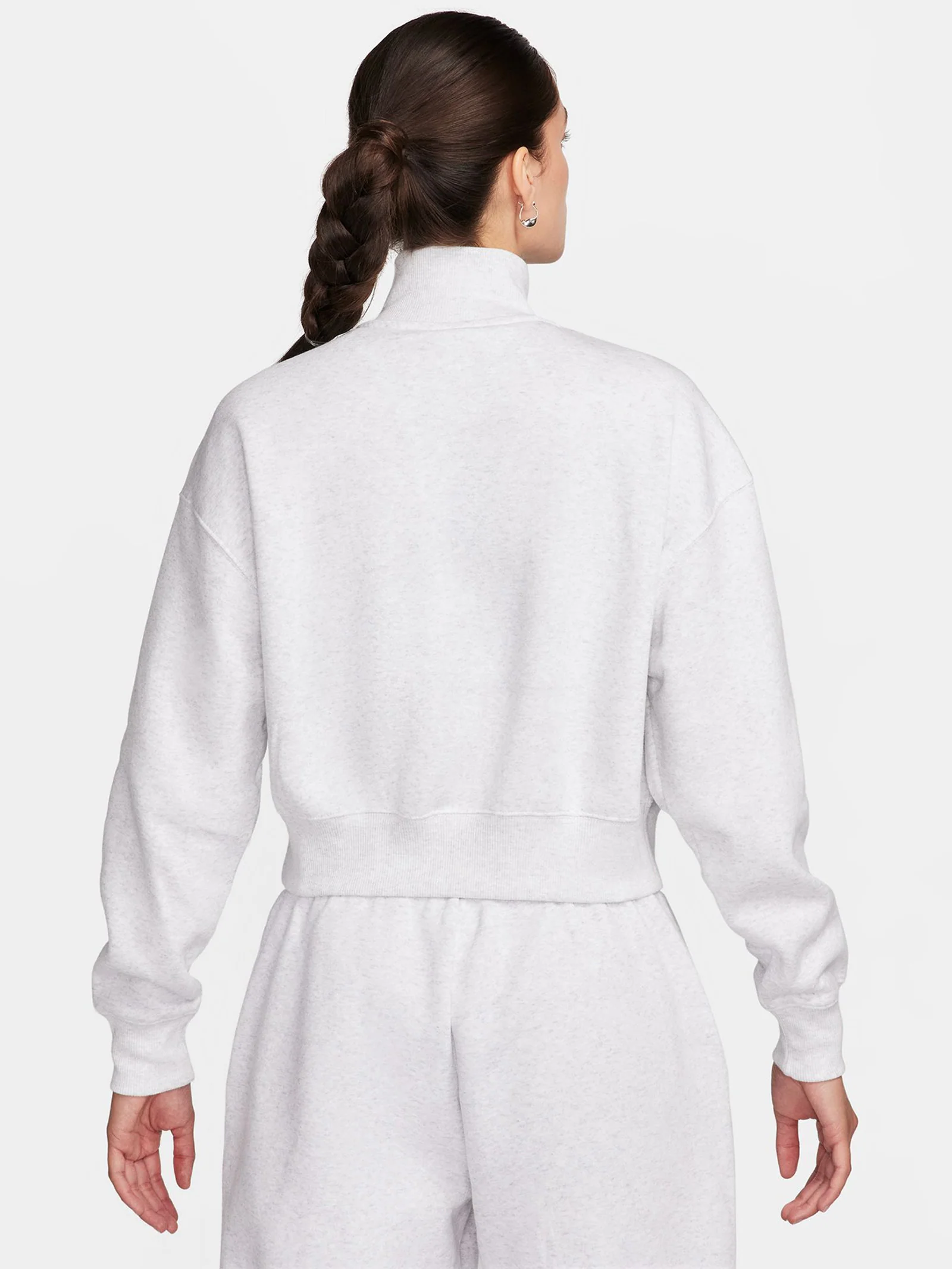 1/2 Zip Crop Fleece Sweatshirt - Image 5