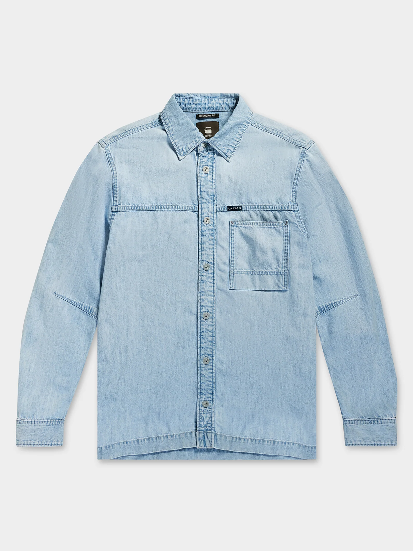 1-Pocket Regular Denim Shirt - Image 6