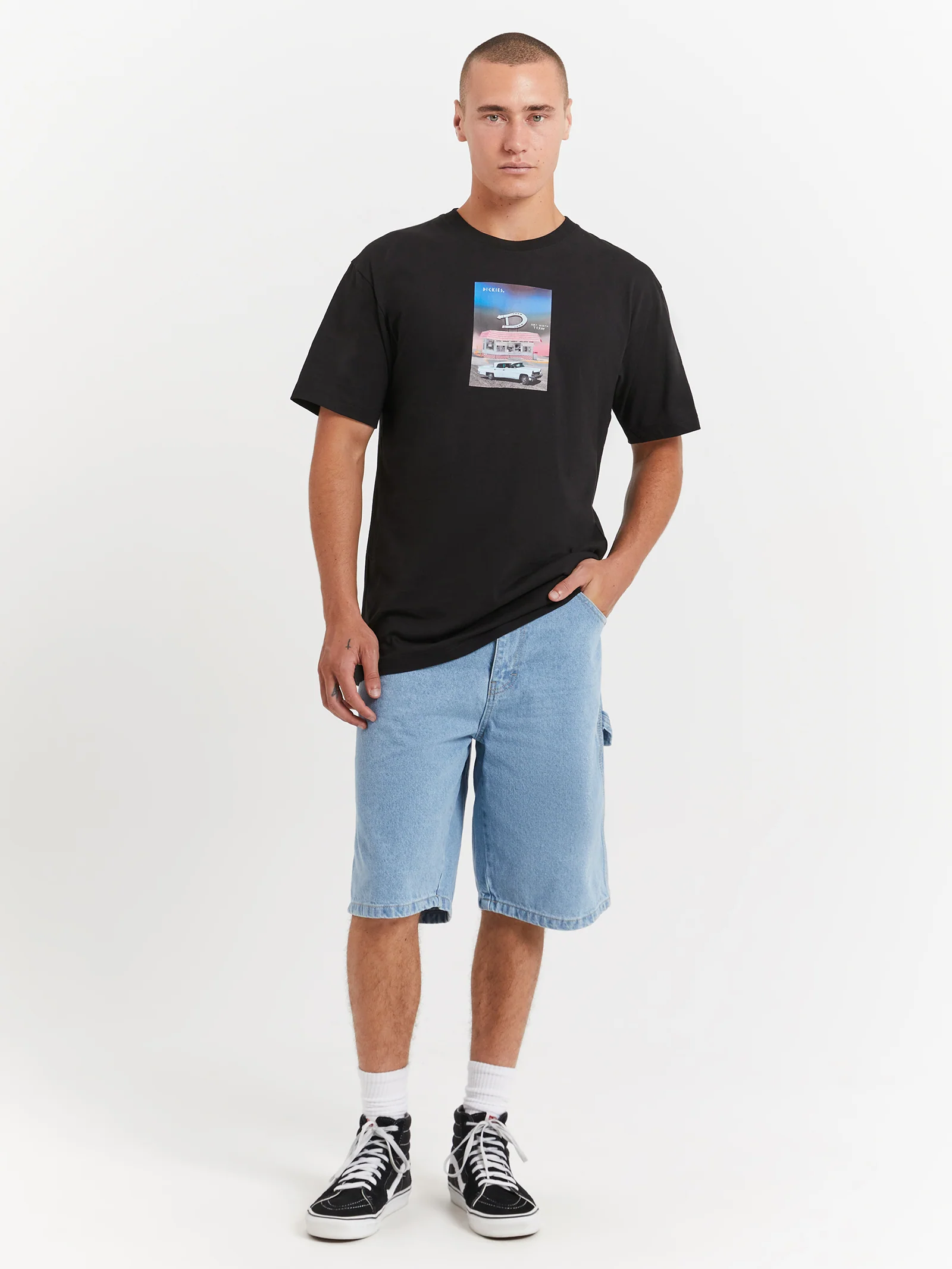 11' Relaxed Fit Carpenter Denim Shorts - Image 2