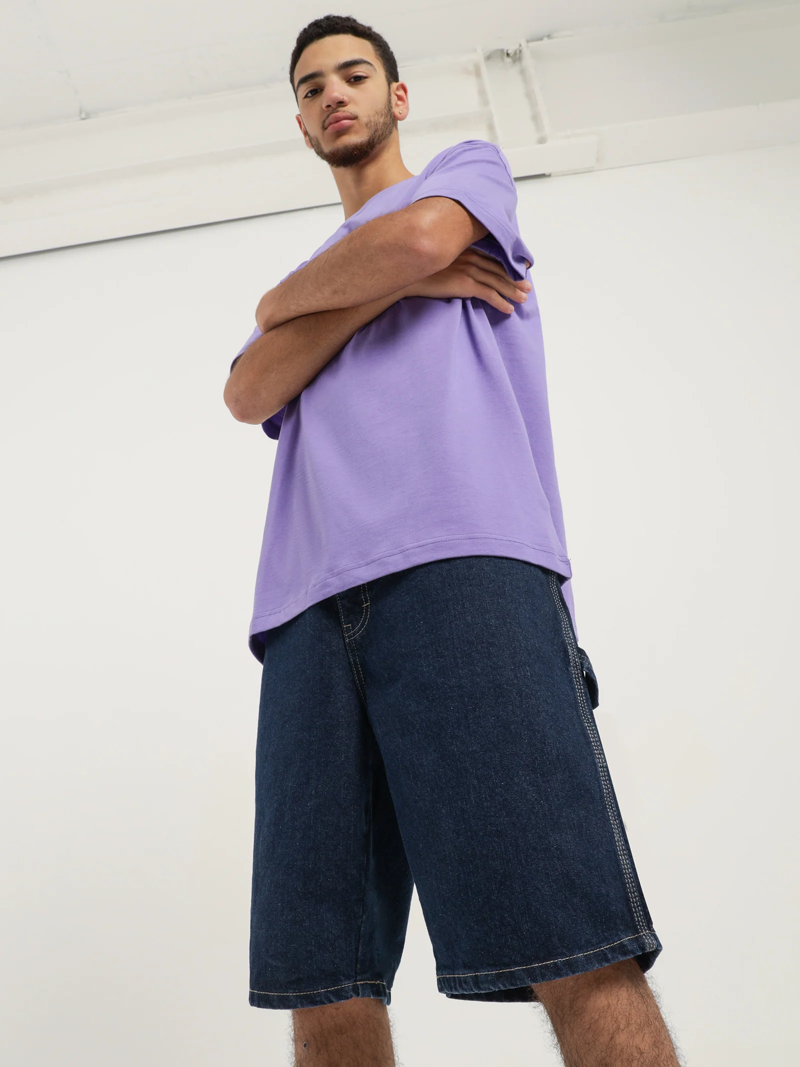 11" Relaxed Fit Denim Shorts - Image 2