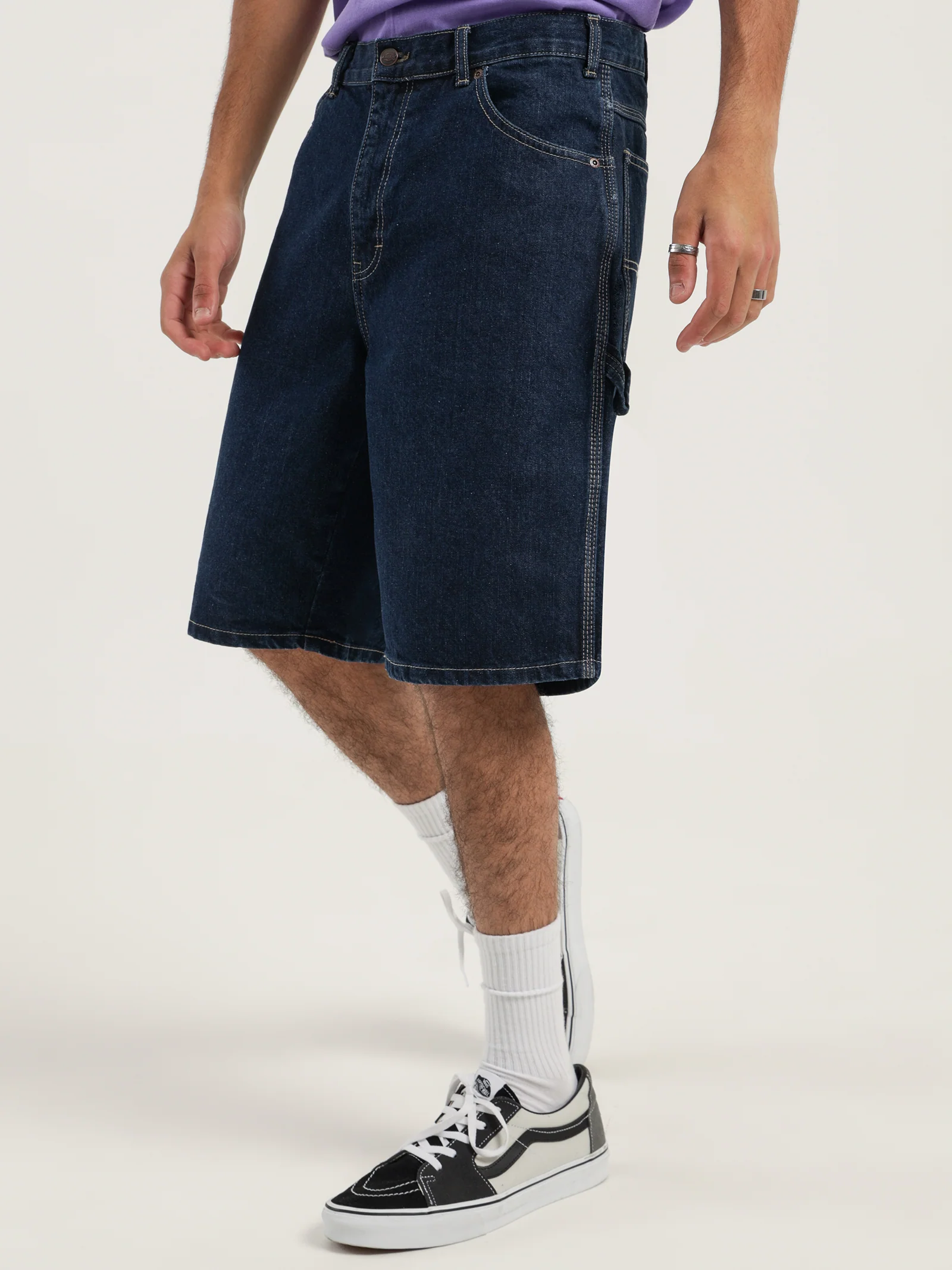 11" Relaxed Fit Denim Shorts - Image 3