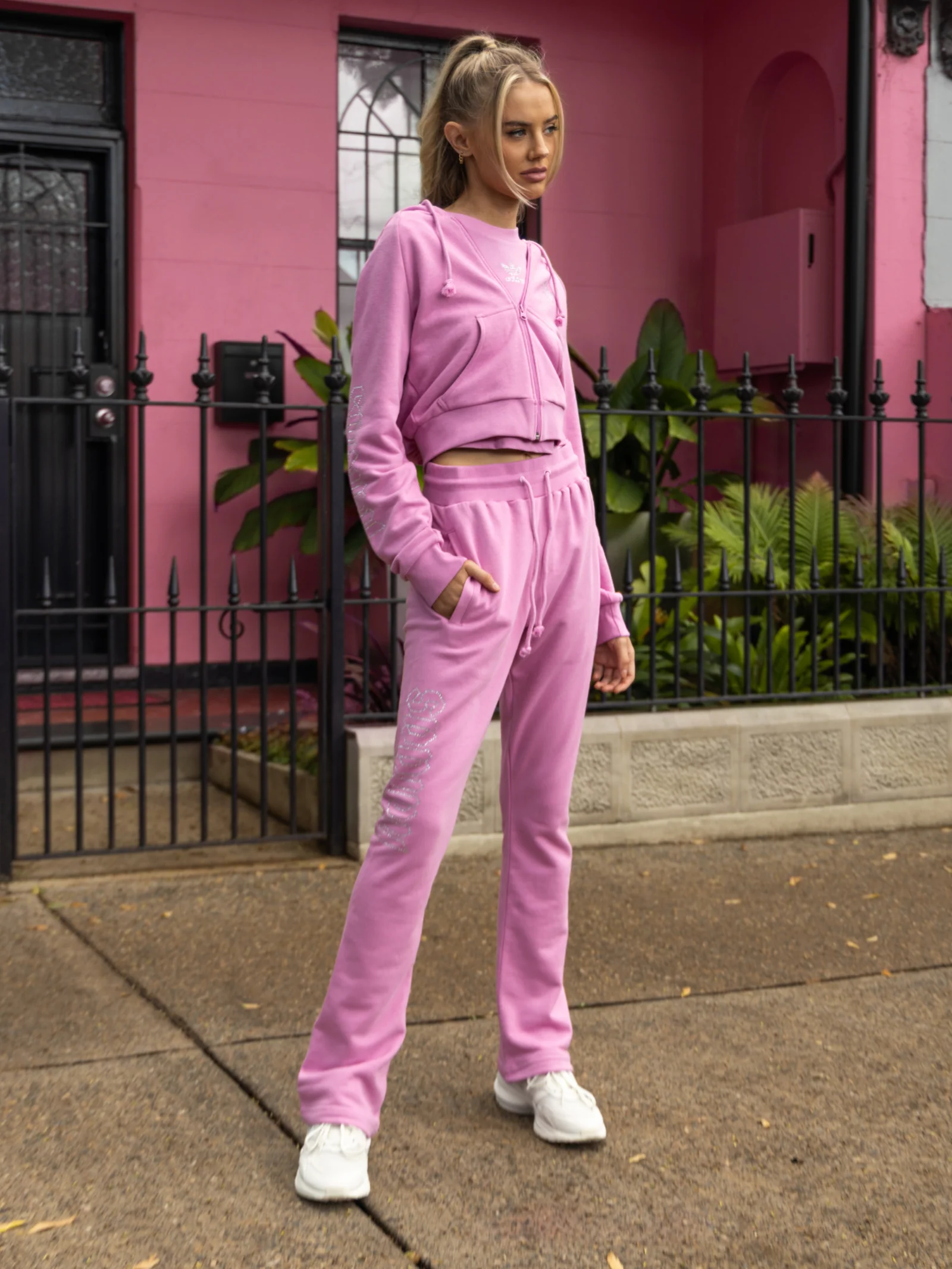 2000 Luxe Cropped Hoodie - Image 2