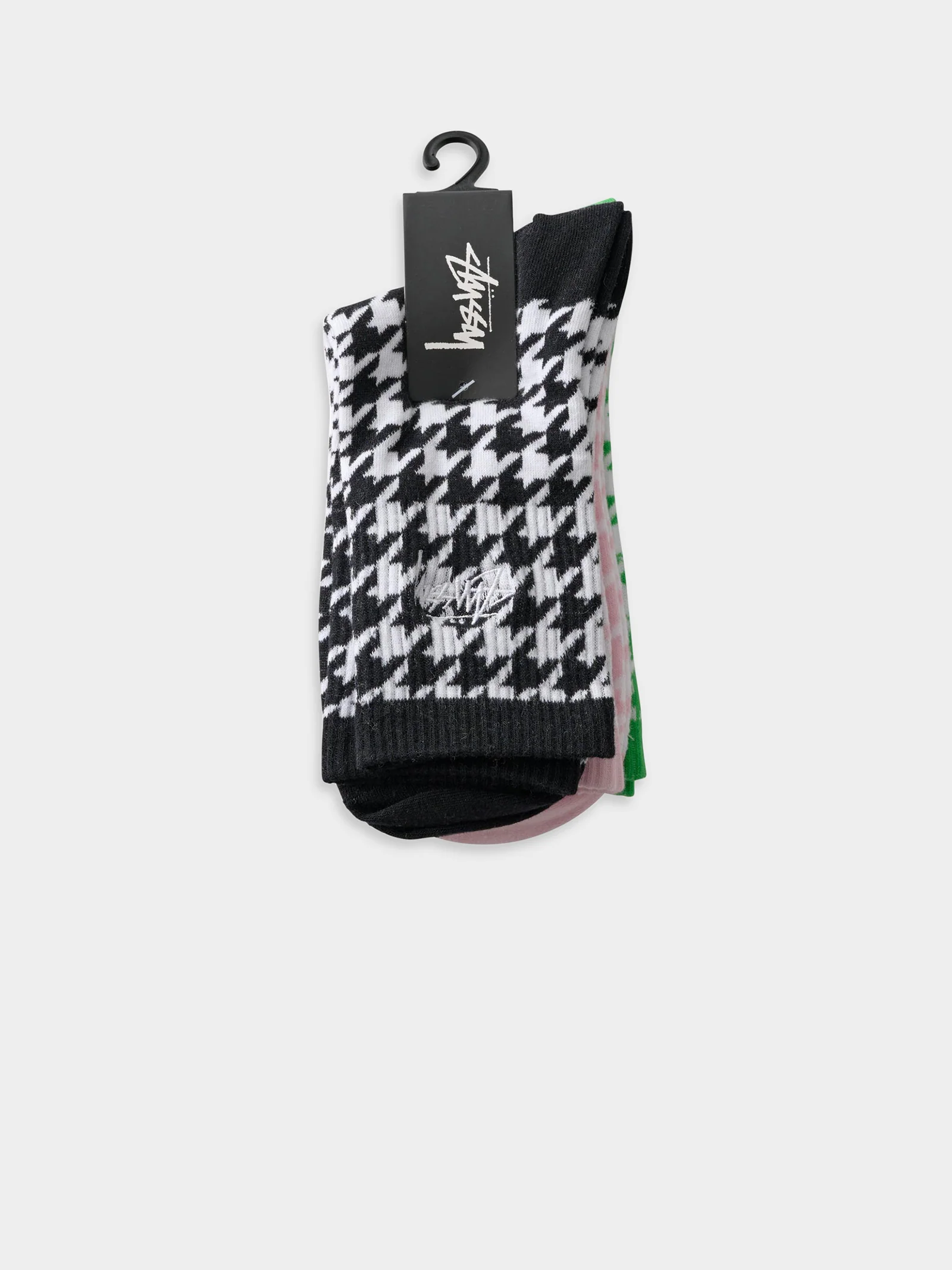 3 Pairs of Houndstooth Socks - Image 2
