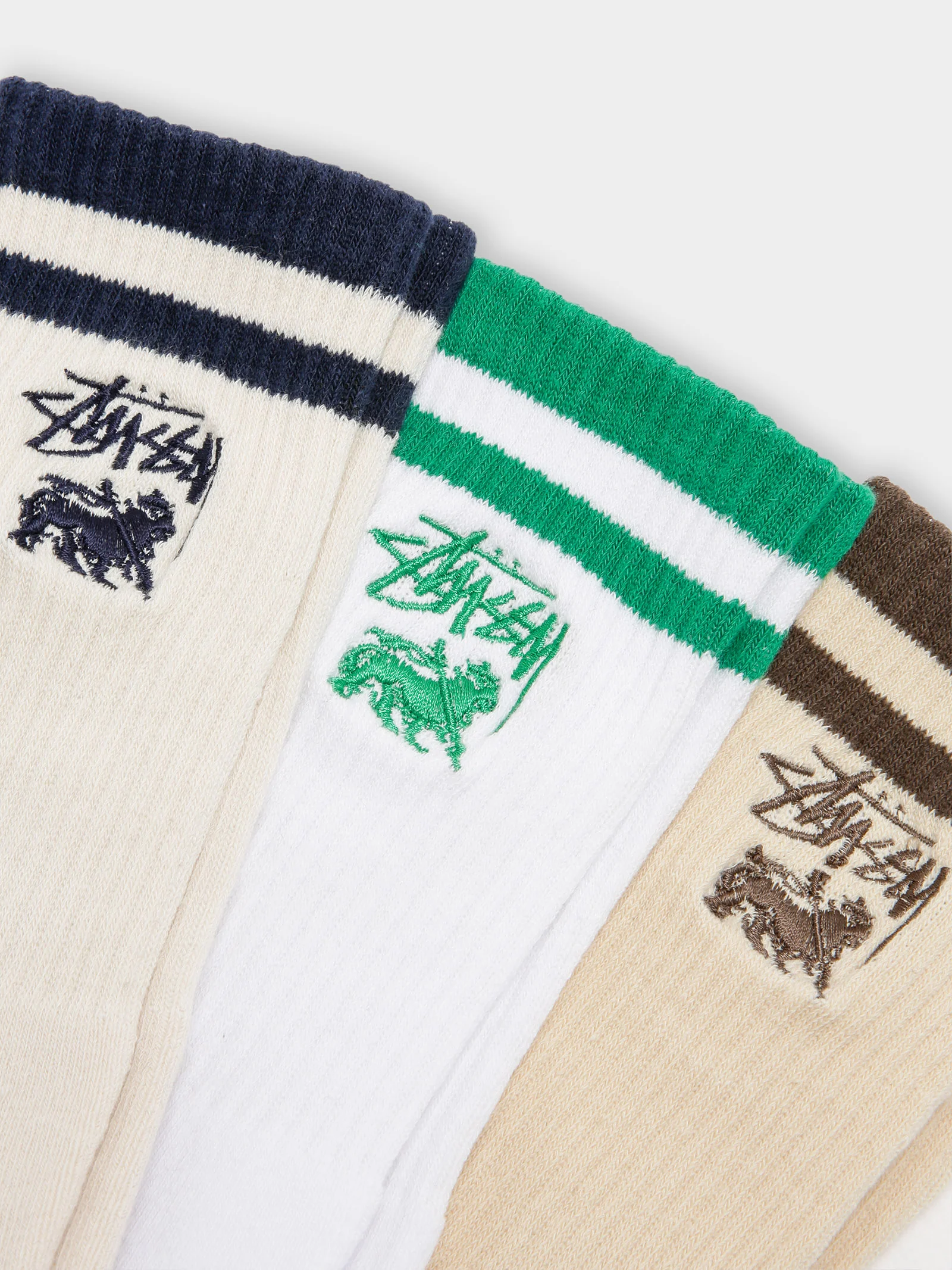 3 Pairs of Mens Rasta Stripe Socks - Image 2