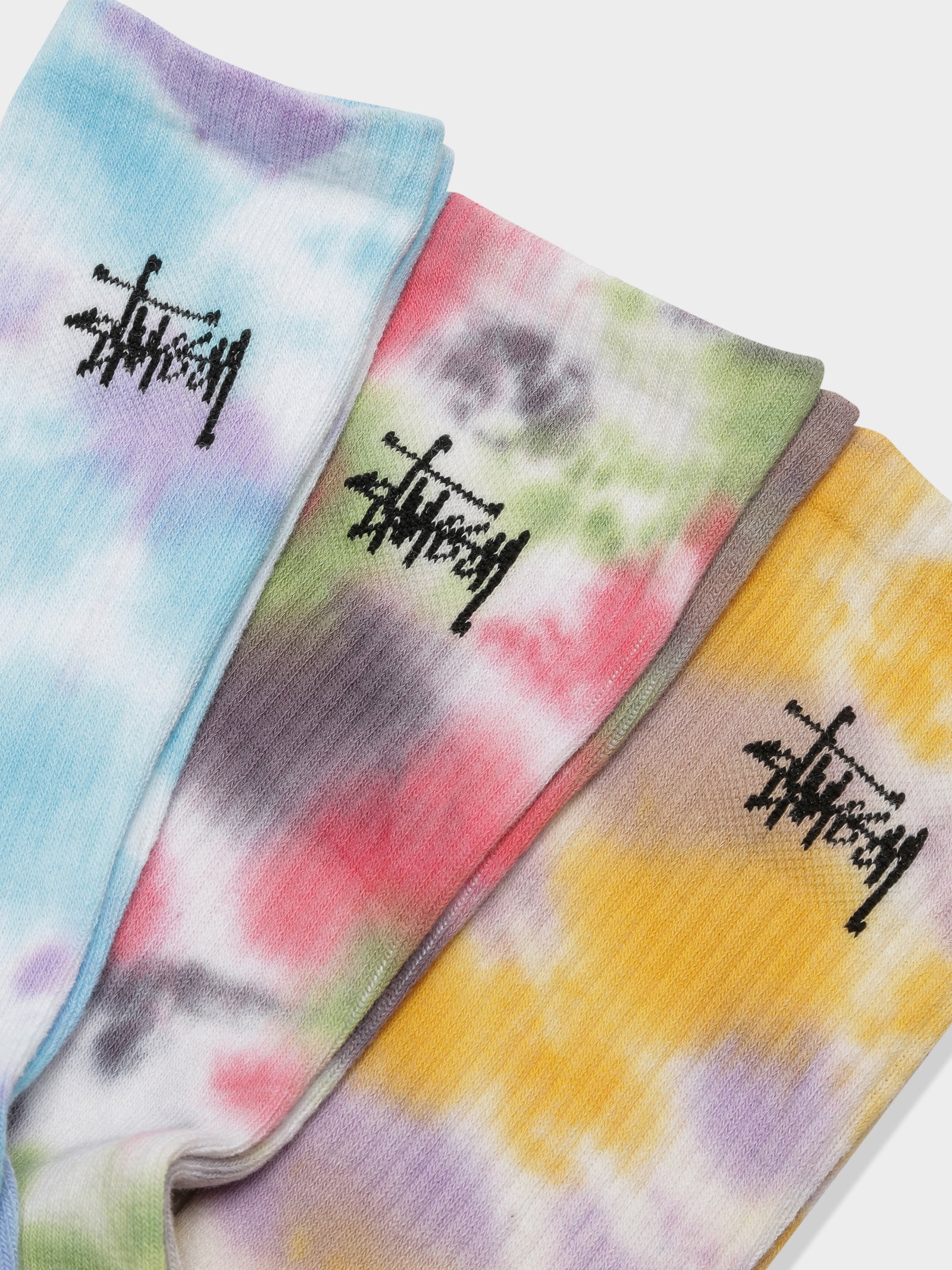 3 Pairs of Men's Tie Dye Socks - Image 2