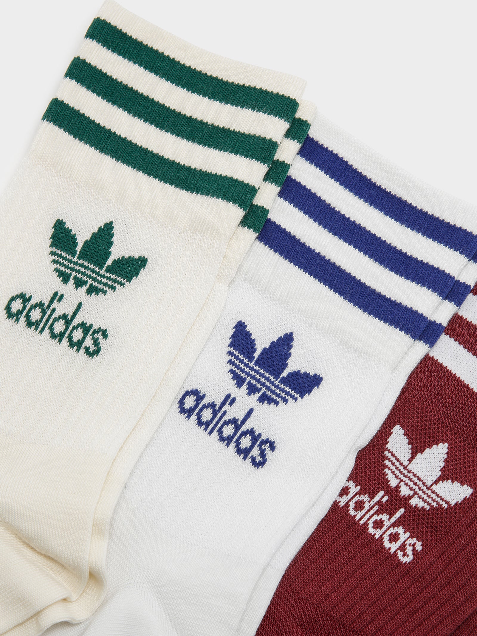 3 Pairs of Mid Cut Crew Socks - Image 2