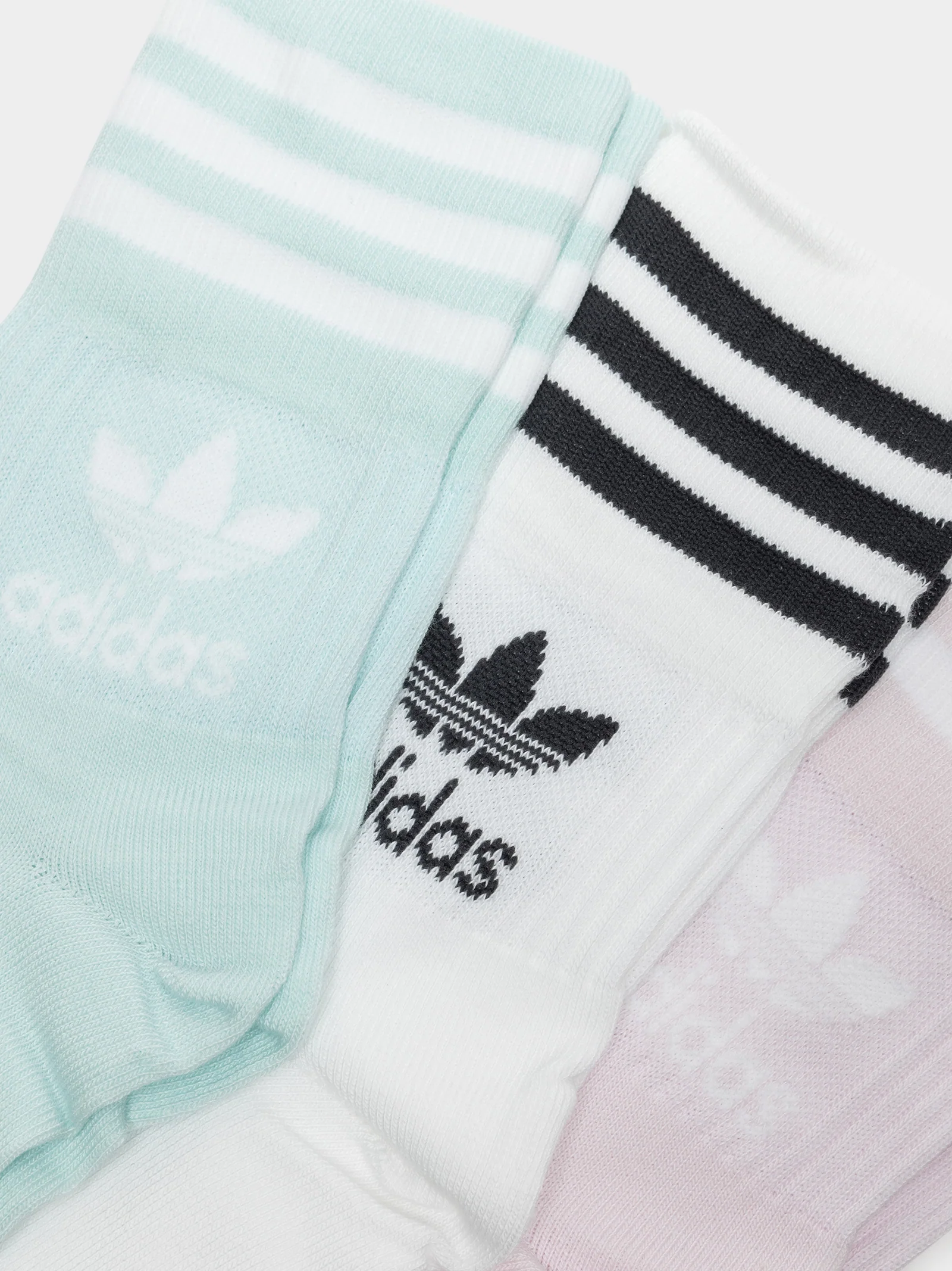 3 Pairs of Mid-Cut Solid Crew Socks - Image 2