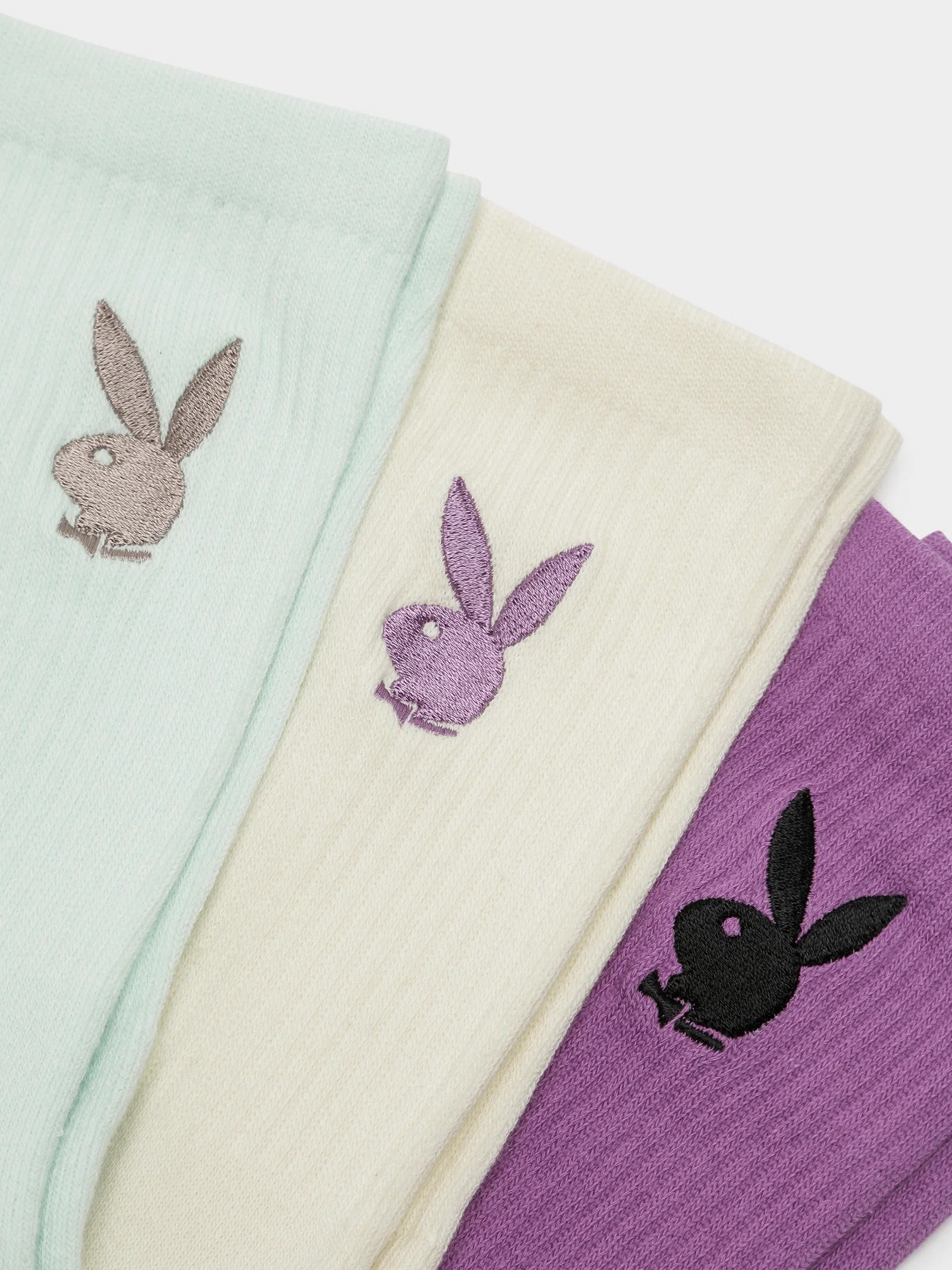 3 Pairs of Mini Bunny Crew Socks - Image 2