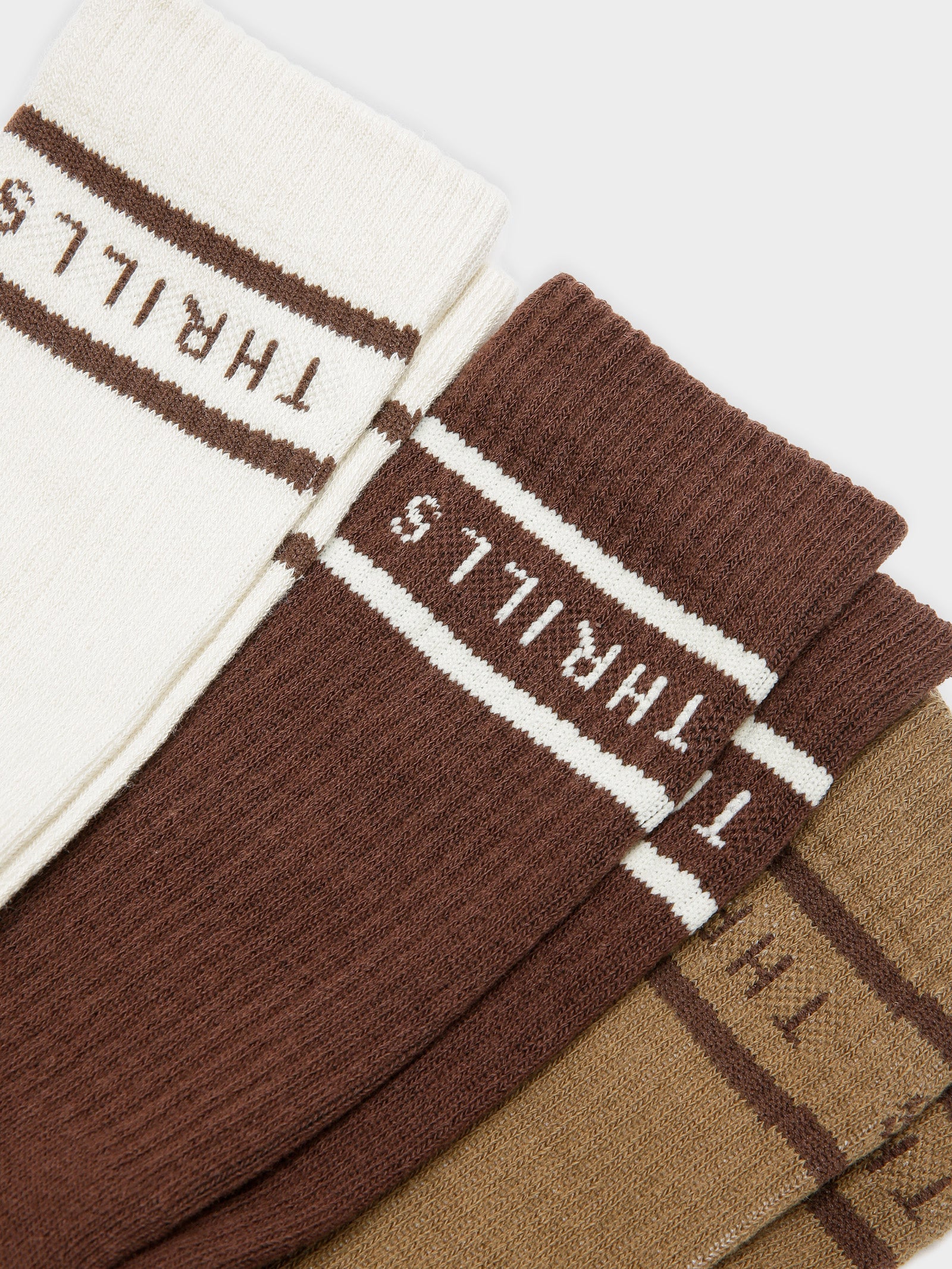 3 Pairs of Minimal Thrills Crew Socks - Image 2