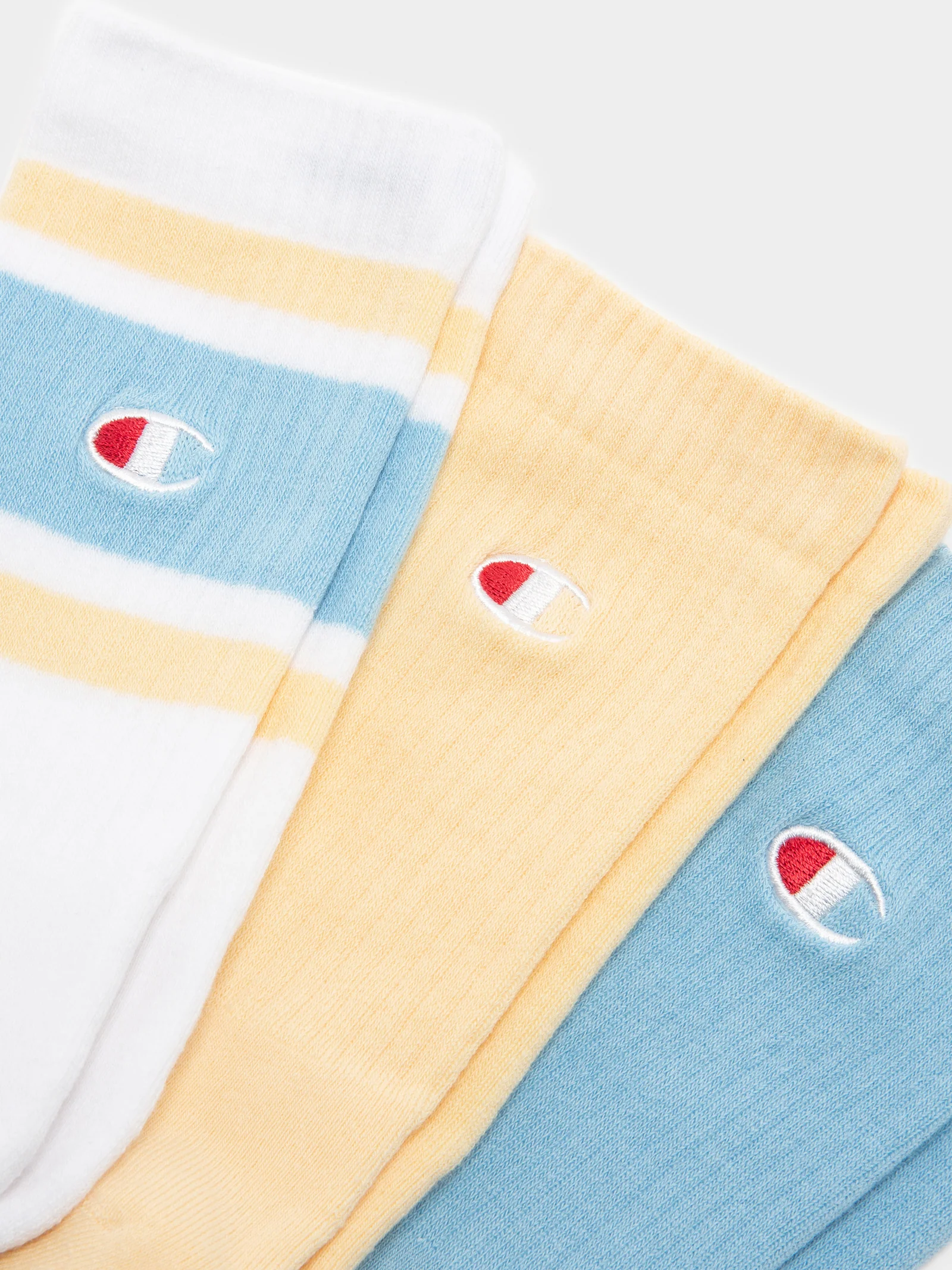 3 Pairs of Mixed Crew Socks - Image 2