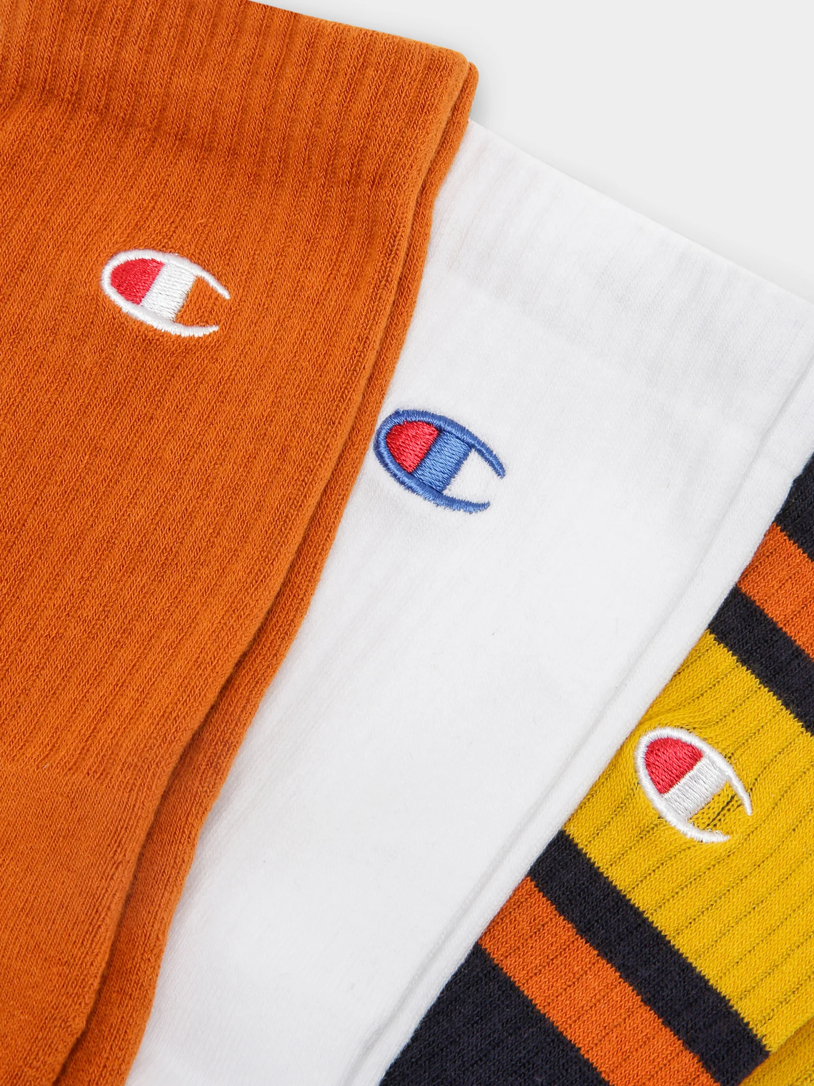 3 Pairs of Mixed Crew Socks - Image 2