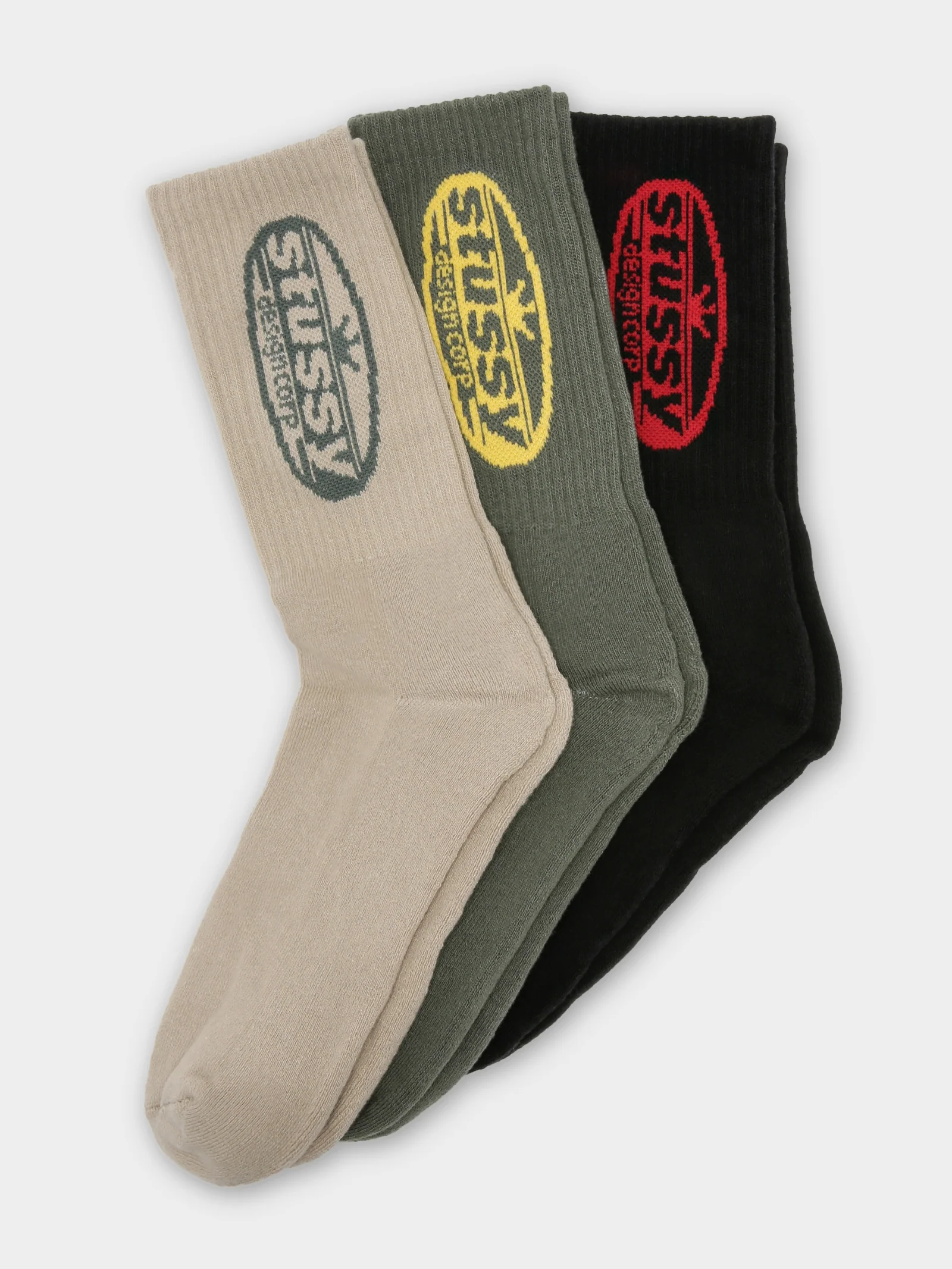 3 Pairs of Oval Corp Socks