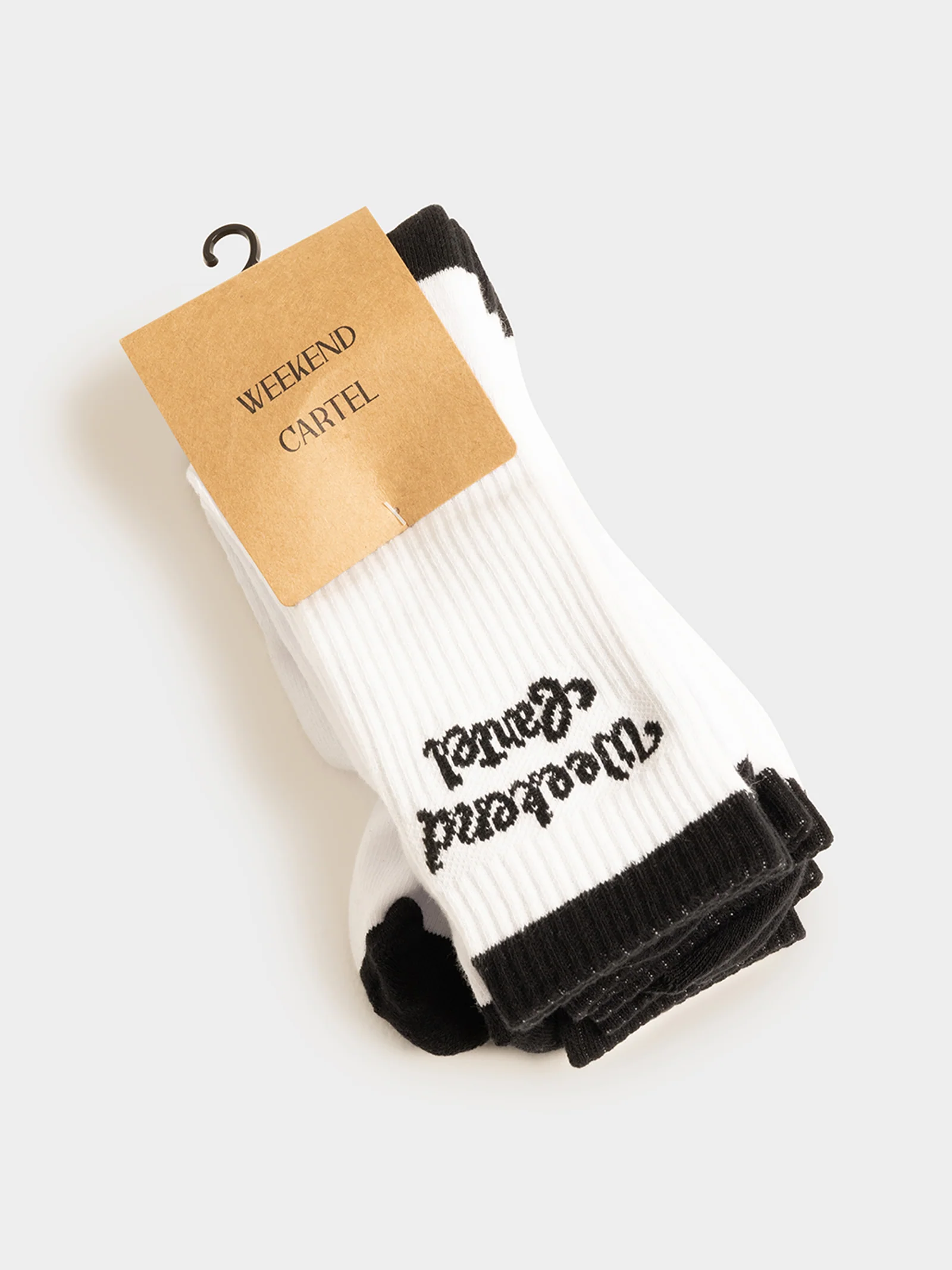 3 Pairs of Script Logo Crew Socks - Image 2