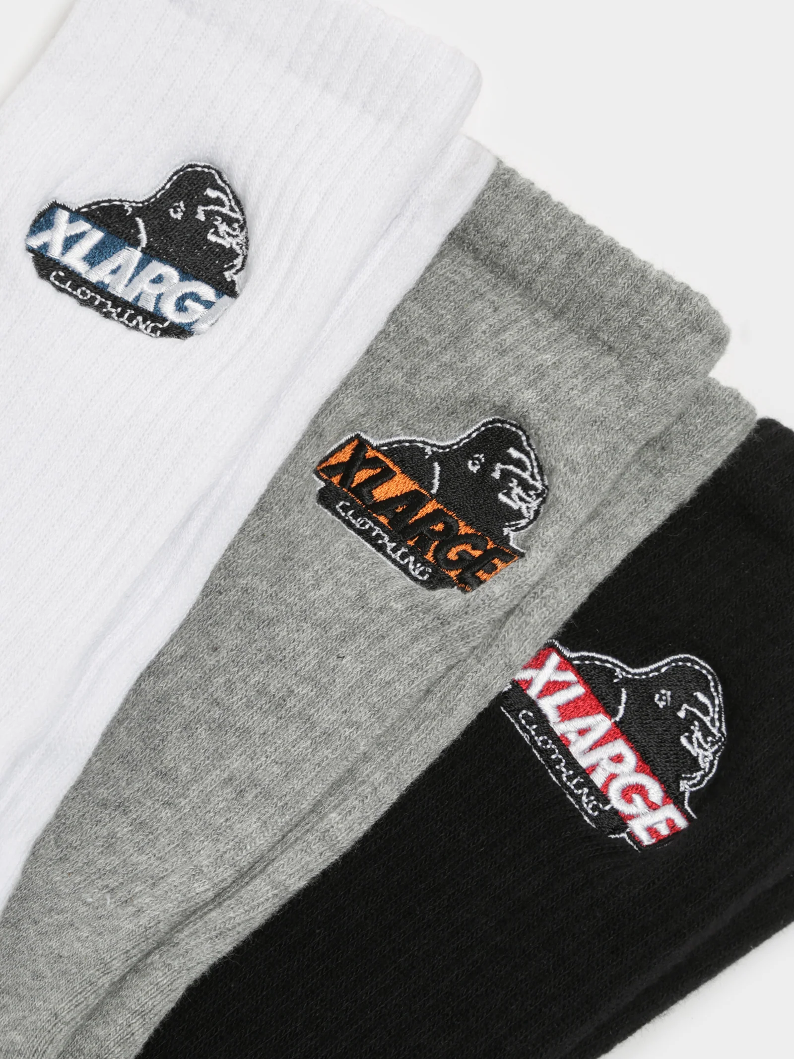 3 Pairs of Slanted Logo Socks - Image 2