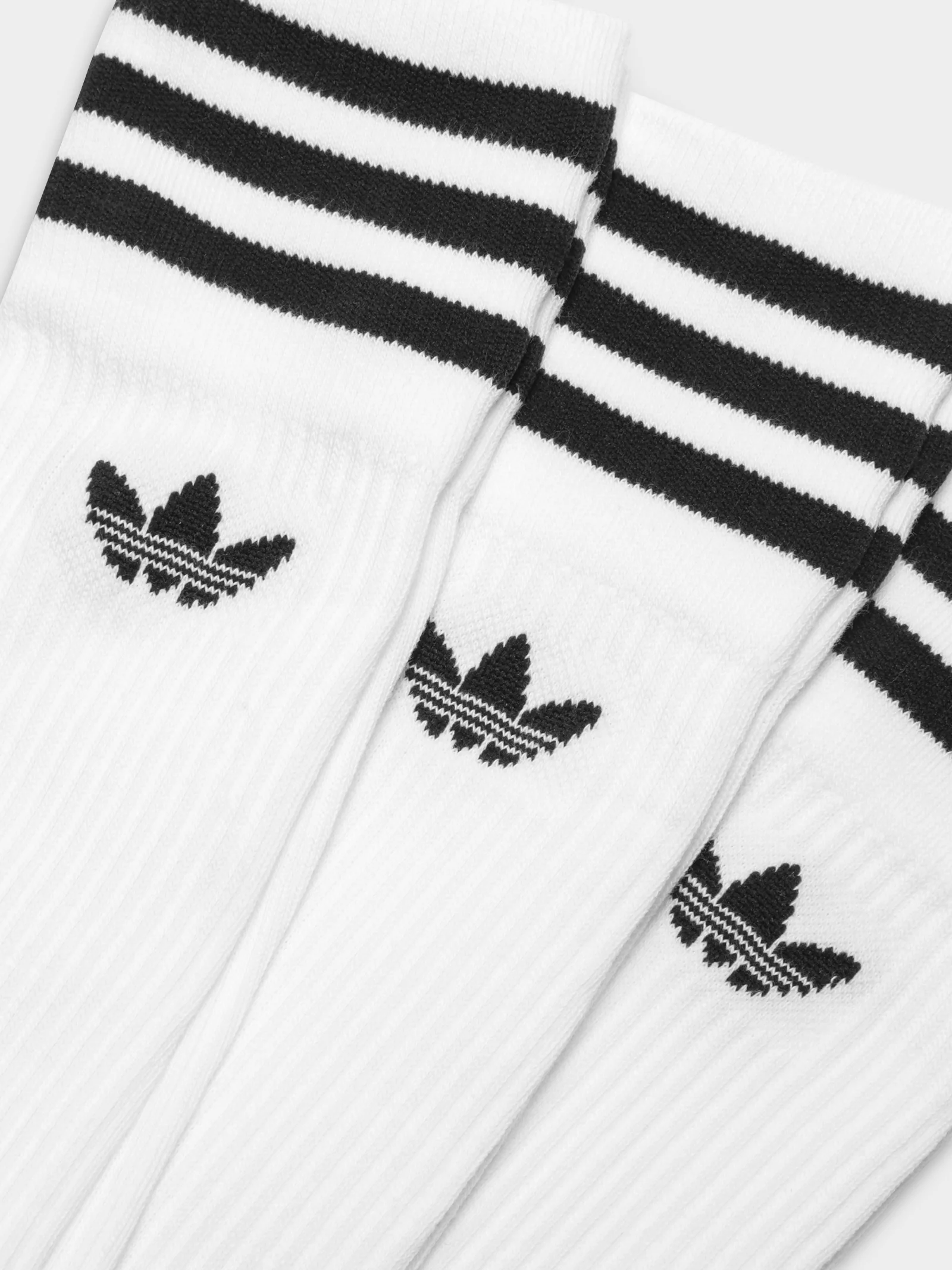 3 Pairs of Solid Crew Socks - Image 2