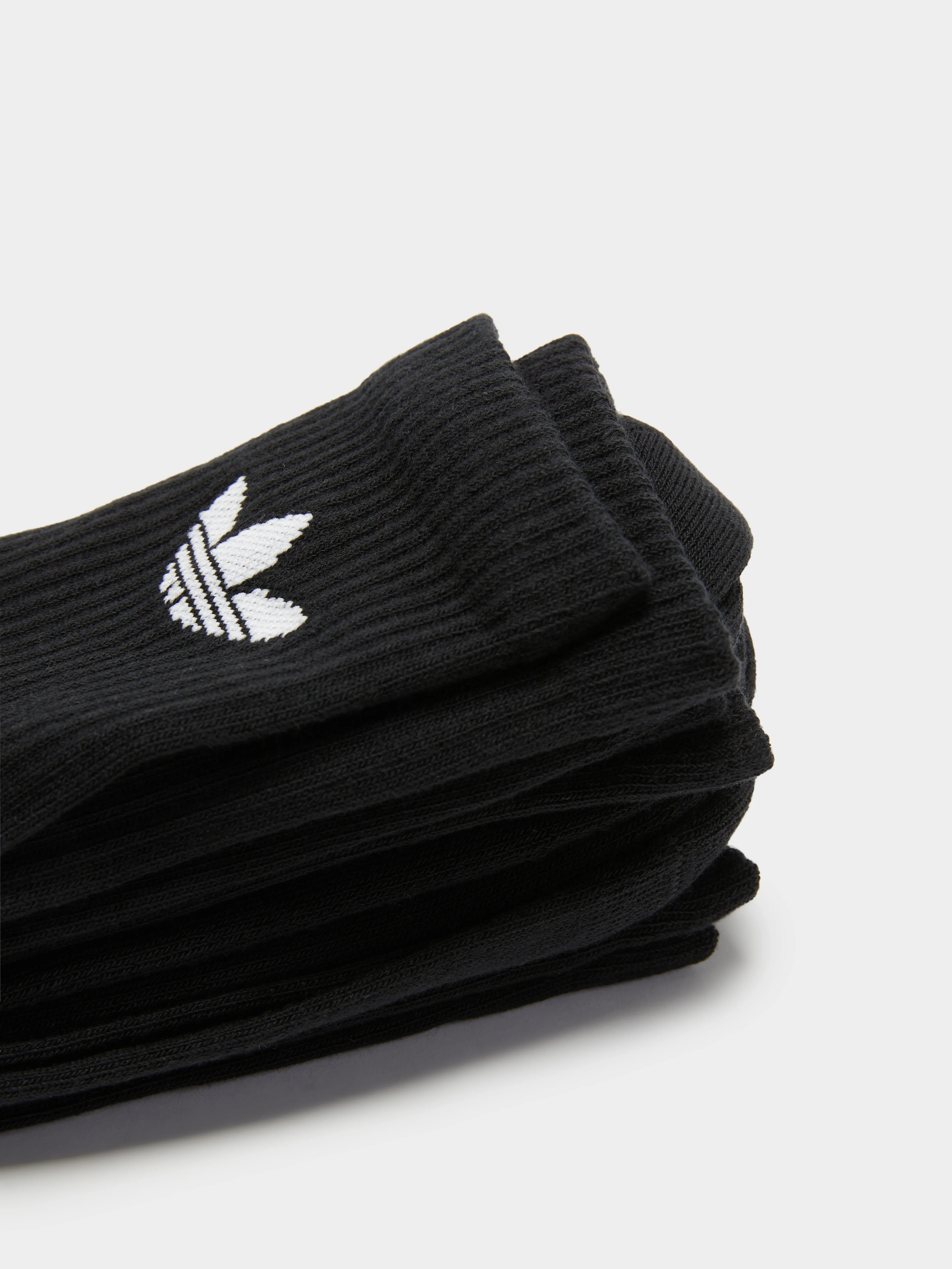 3 Pairs of Trefoil Cushion Crew Socks - Image 2
