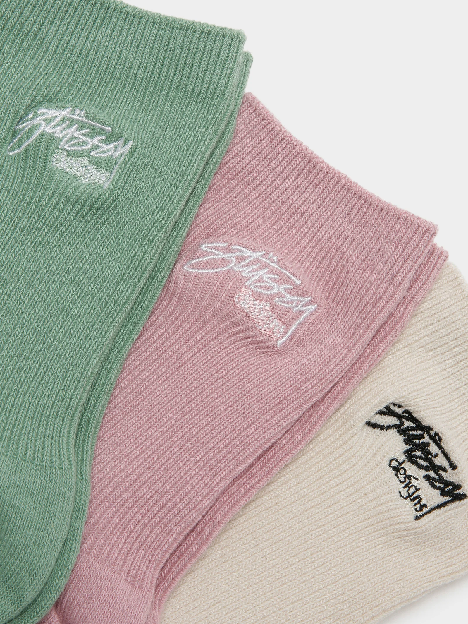 3 Pairs of Womens Design Rib Socks - Image 2