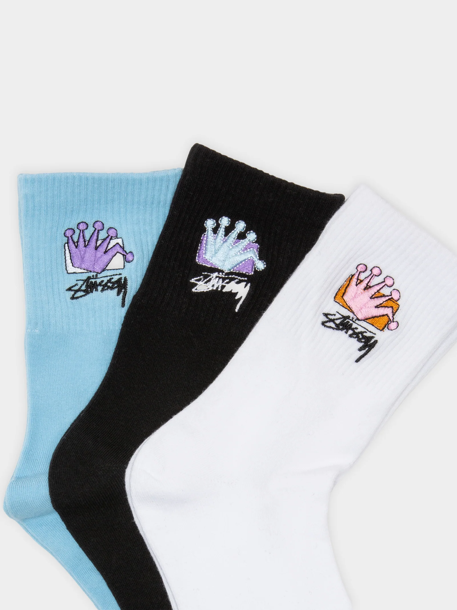 3 Pairs of Womens LB Crown Socks - Image 2