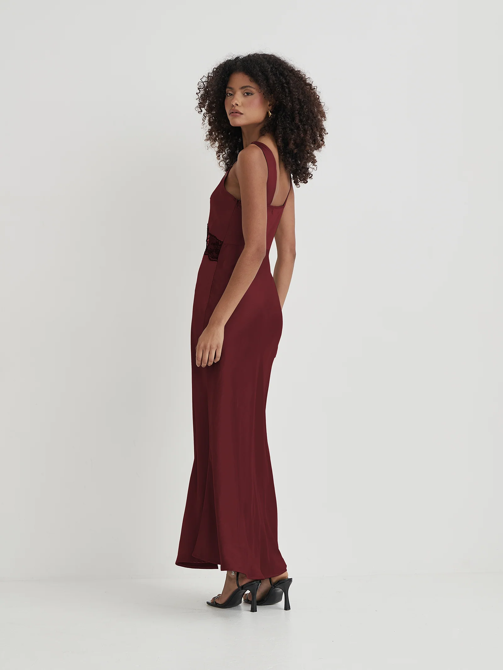 Satin Lace Slip Dress Kelsey - Image 2