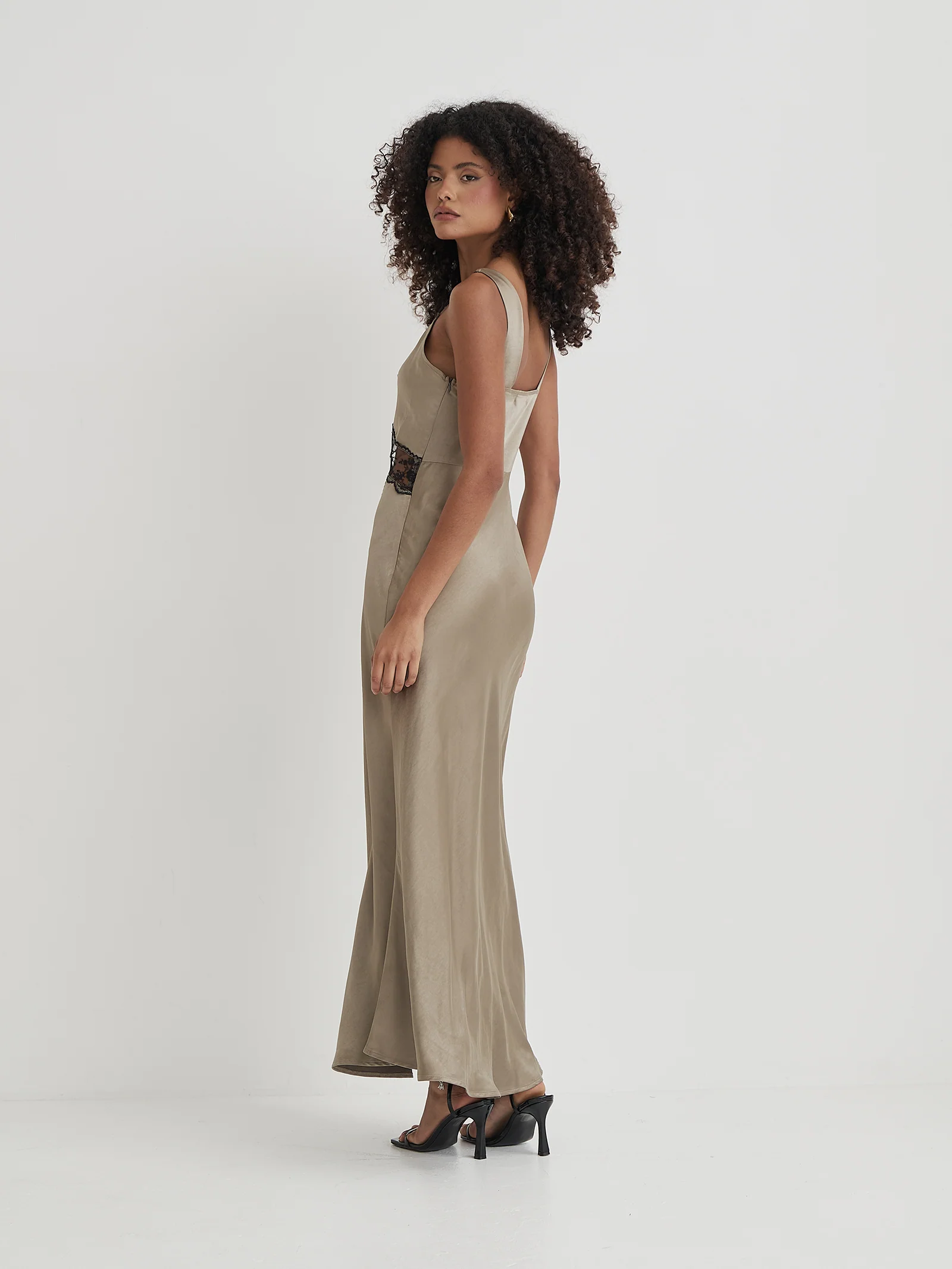 Satin Lace Slip Dress Kelsey - Image 3