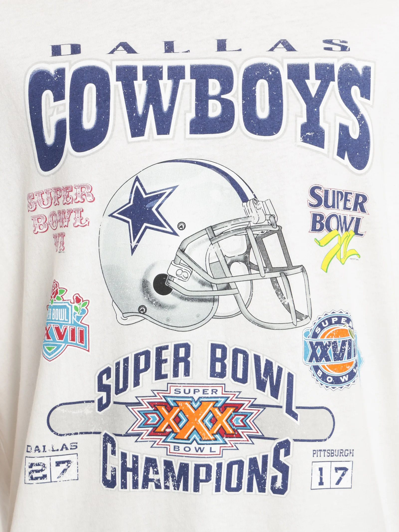 5 X Superbowl Champ Cowboys T-Shirt - Image 4