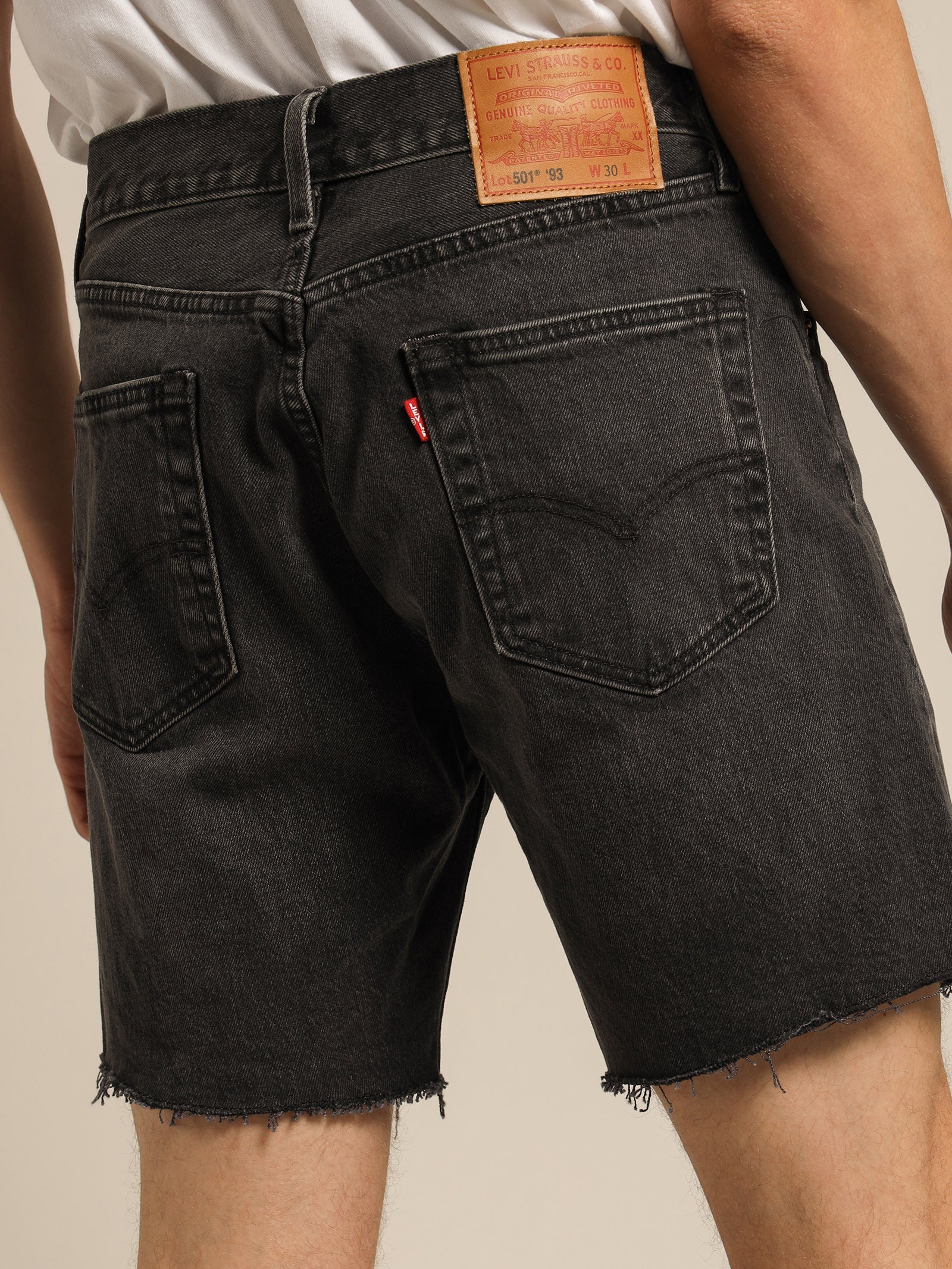 501 93' Cut Off Denim Shorts - Image 4