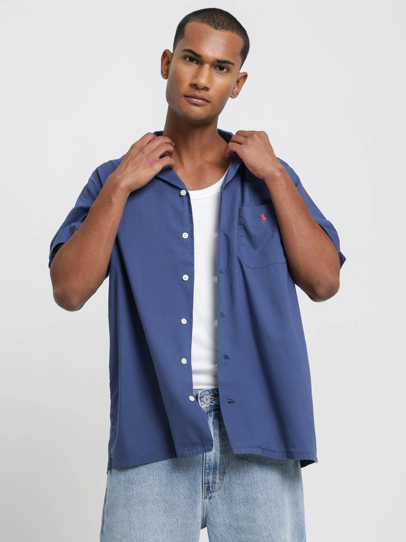 60/1 Cotton PW Resort Shirt - Image 4