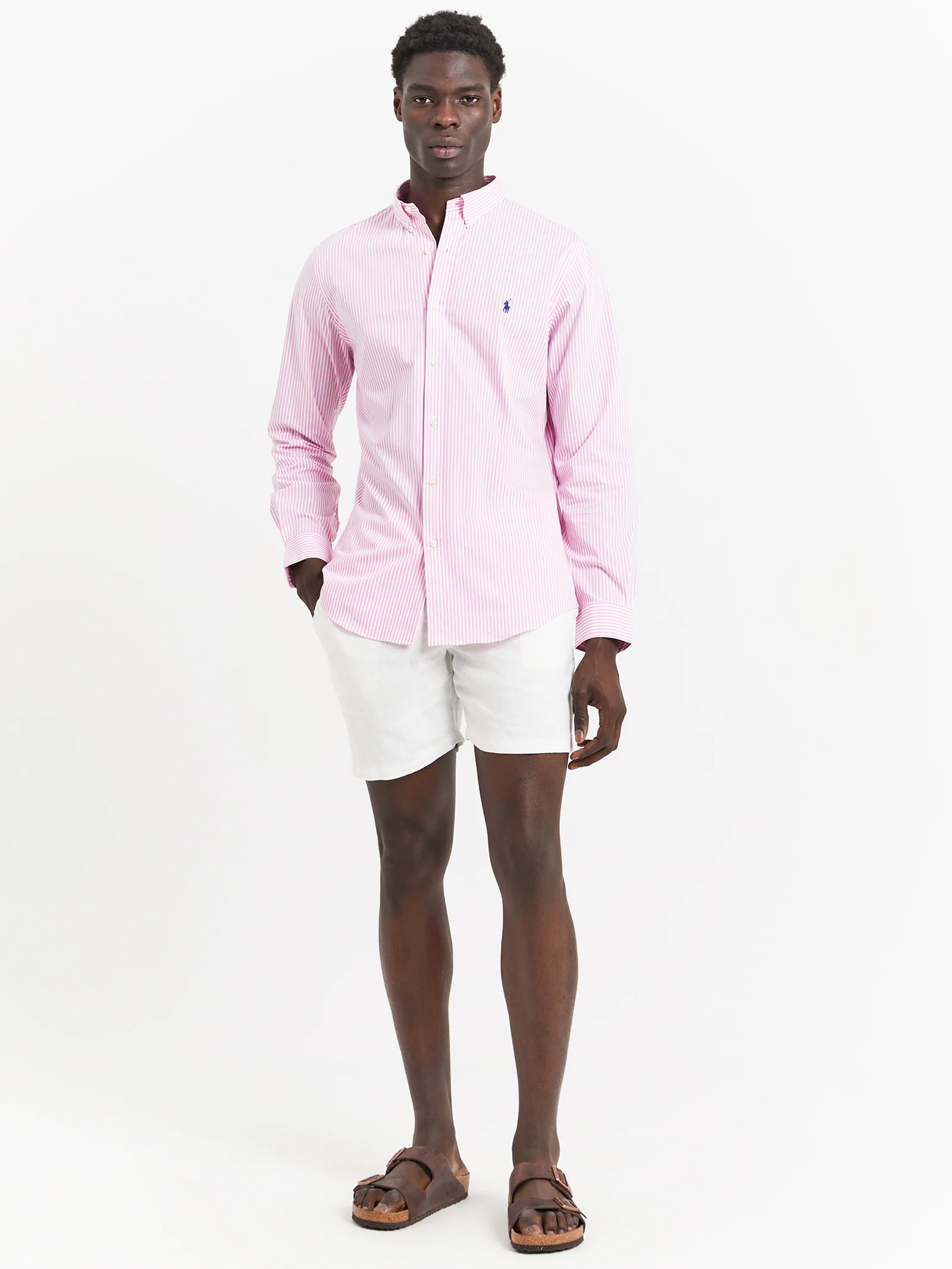 60/1 Striped Poplin Shirt - Image 4