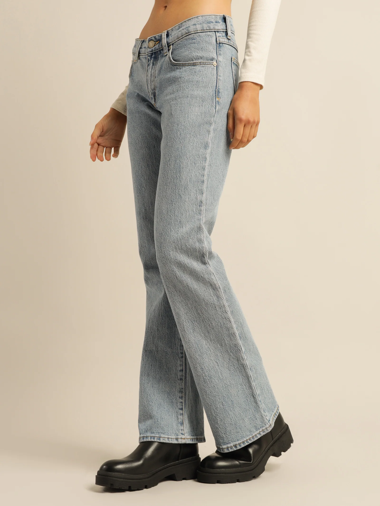 A 99 Low-Rise Boot Leg Jeans - Image 3