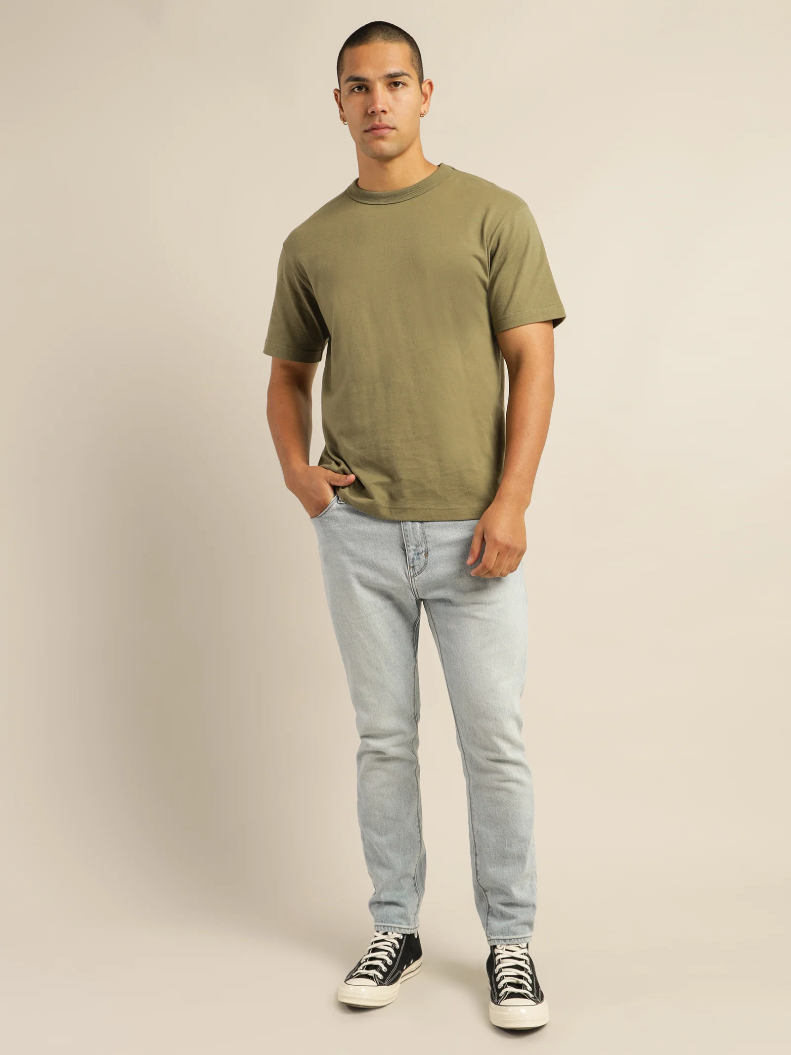 A Dropped Slim Caribou Jeans - Image 4