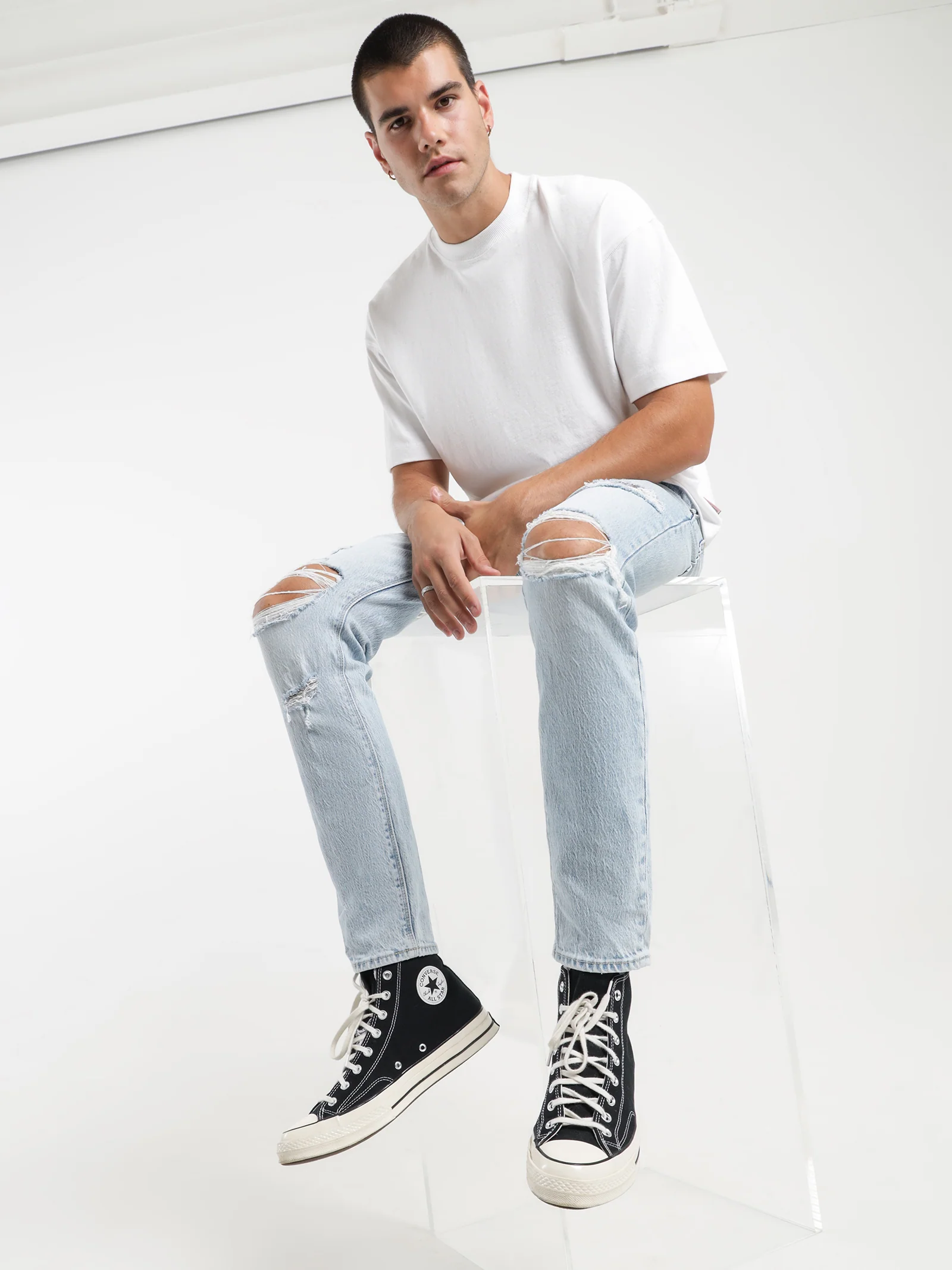 A Dropped Slim Hustle Eco Jeans - Image 2