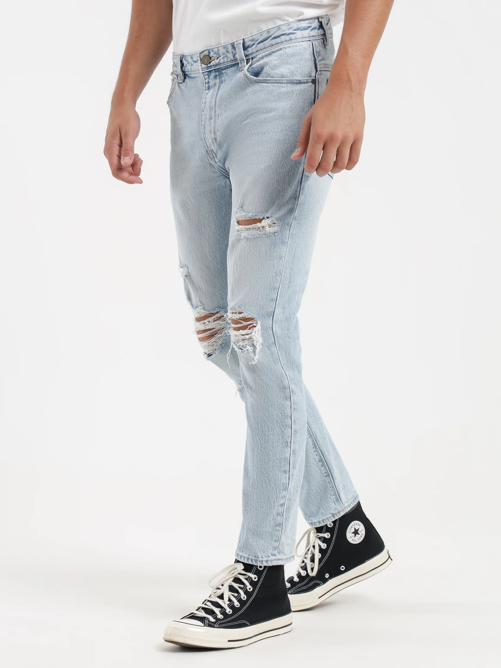 A Dropped Slim Hustle Eco Jeans - Image 3