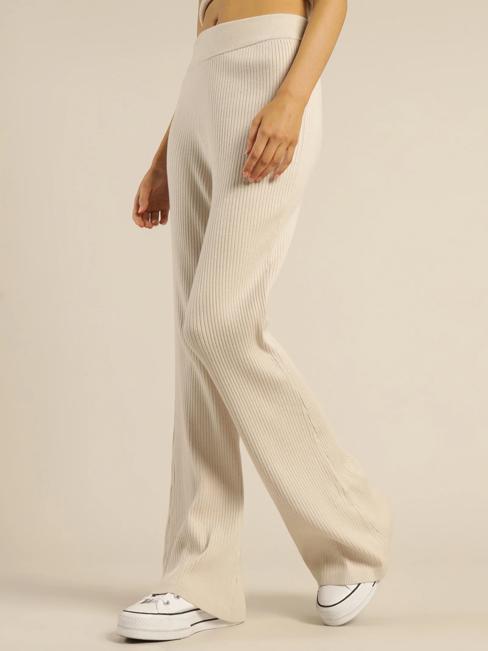 A-line Rib Badge Pants - Image 3