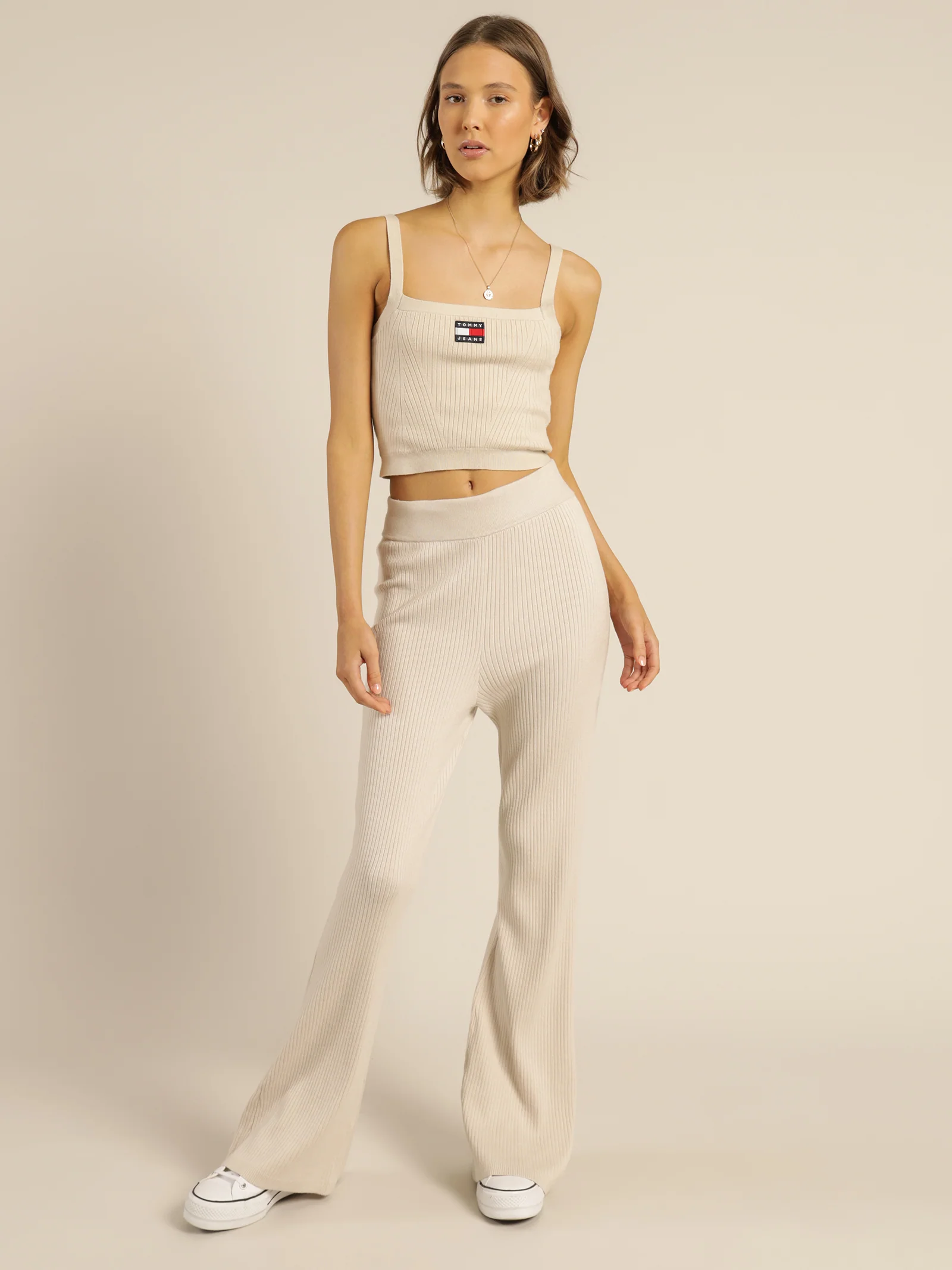 A-line Rib Badge Pants - Image 4