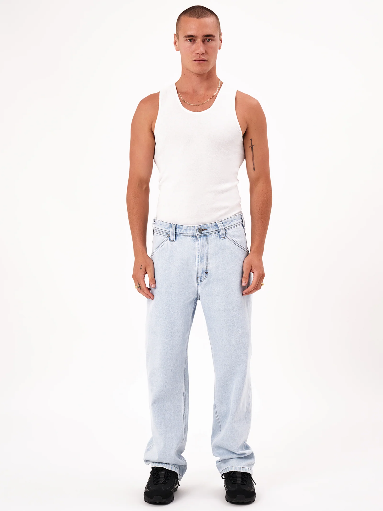 A5 Baggy Judd - Bleached Vintage Indigo - Image 2