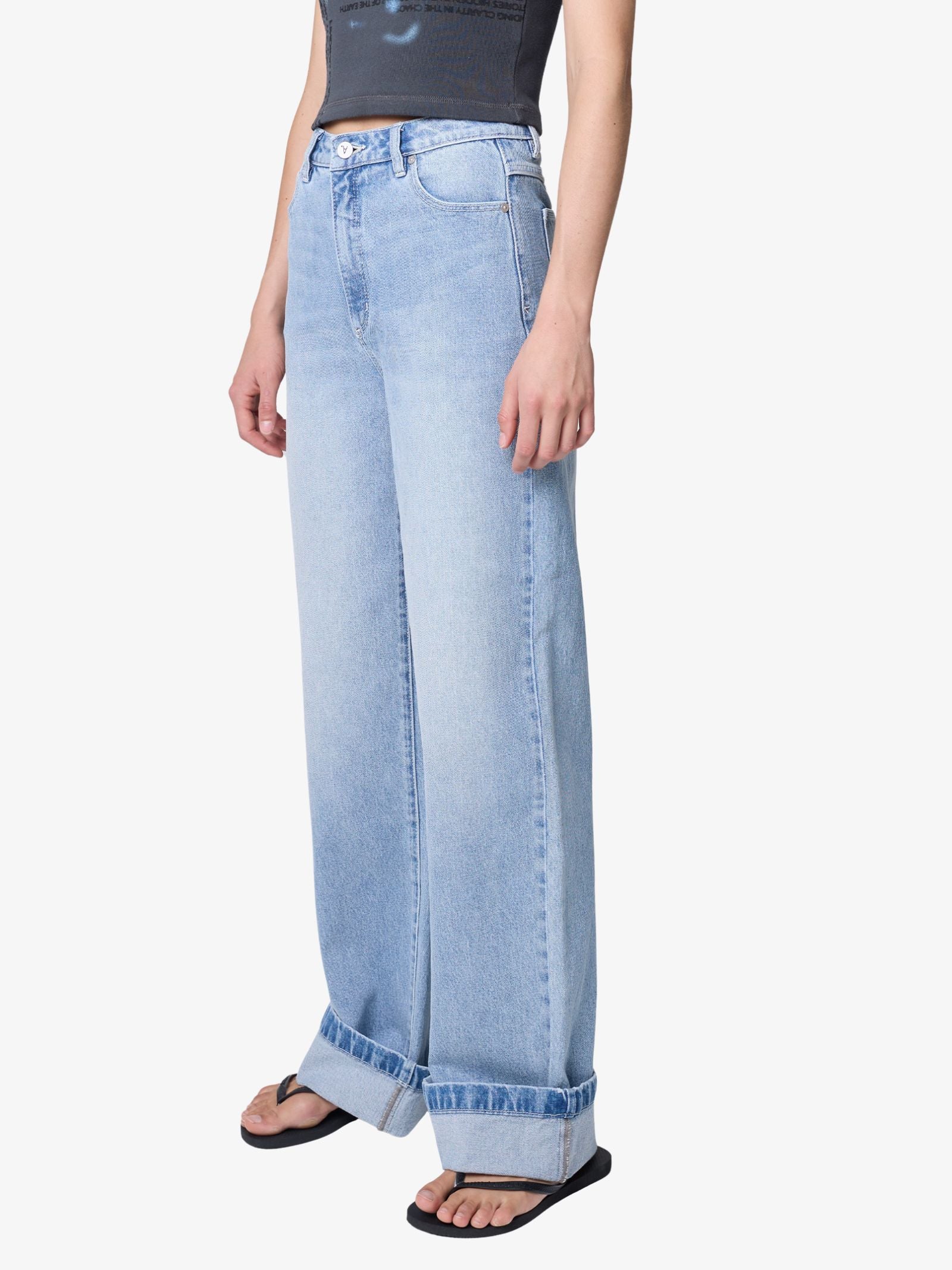 94 Wide Turn-Up Jeans - Image 3