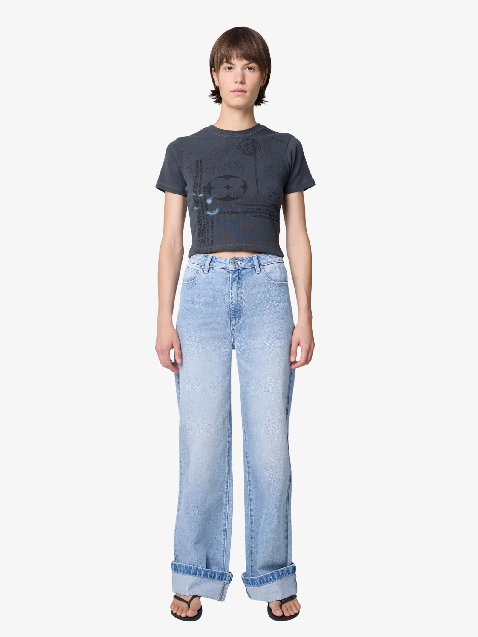 94 Wide Turn-Up Jeans - Image 4