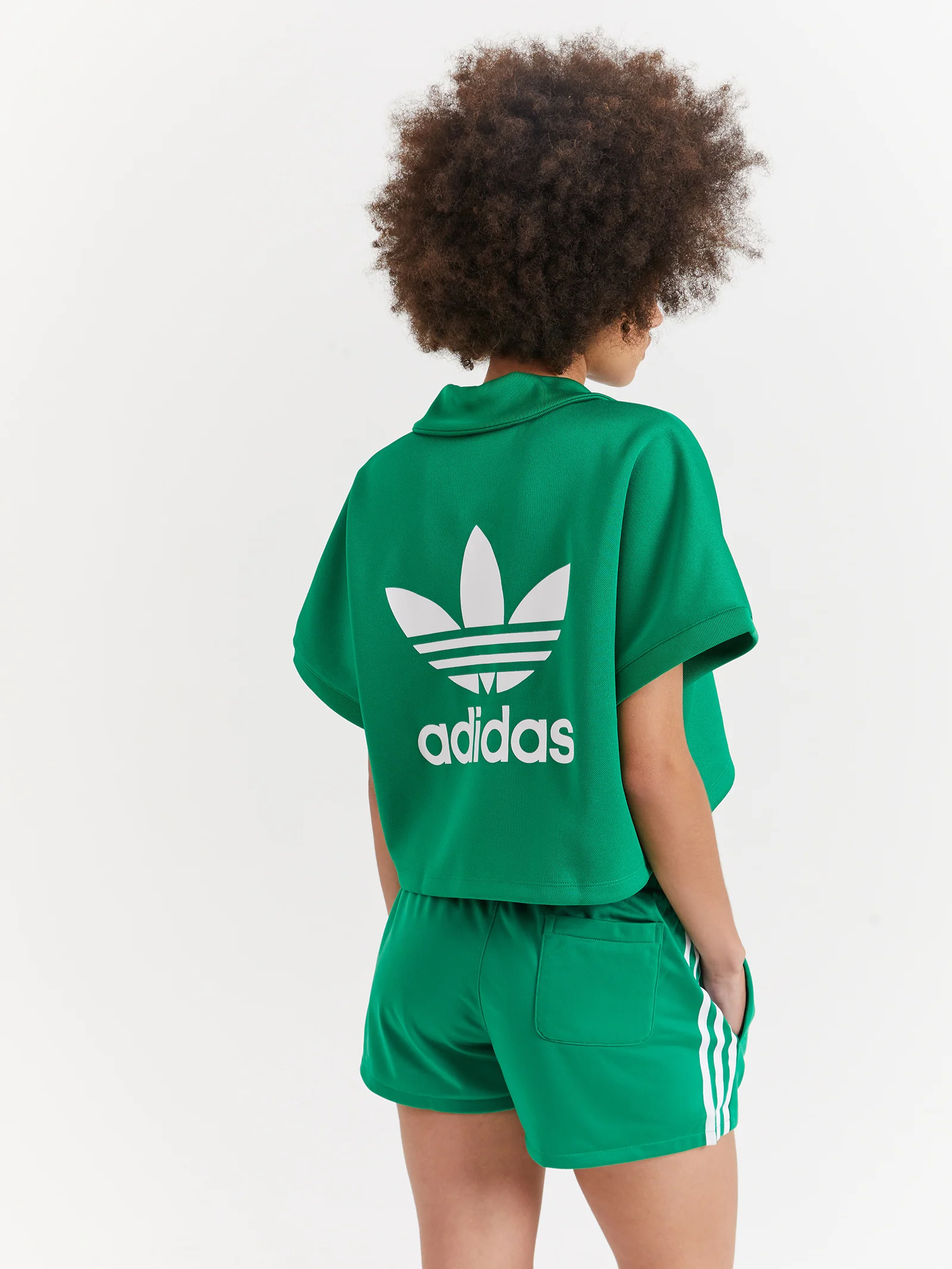 Adicolor Classics Oversized Cropped Polo T-Shirt - Image 3