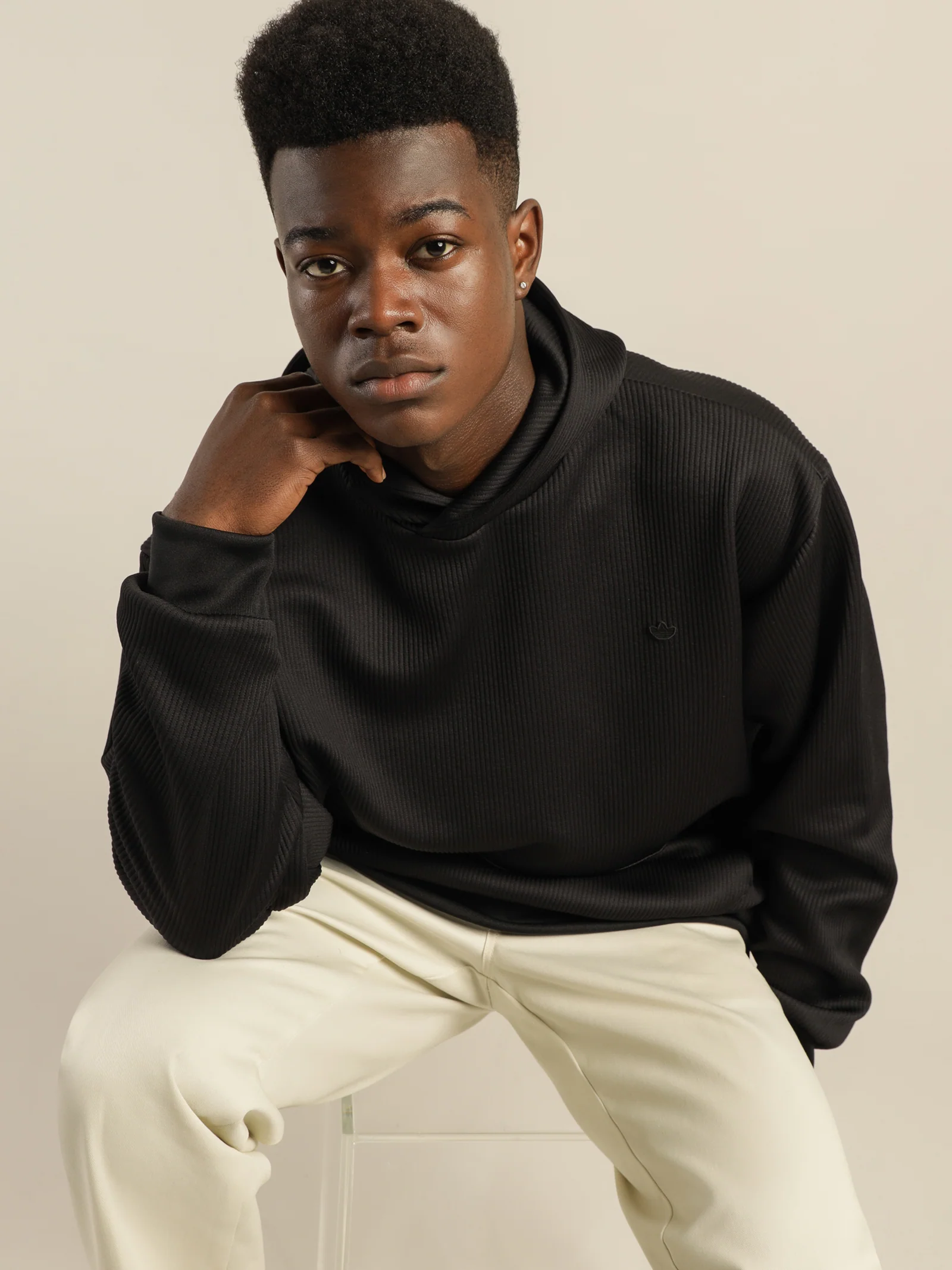 Adicolor Trefoil Plissé Hoodie - Image 2