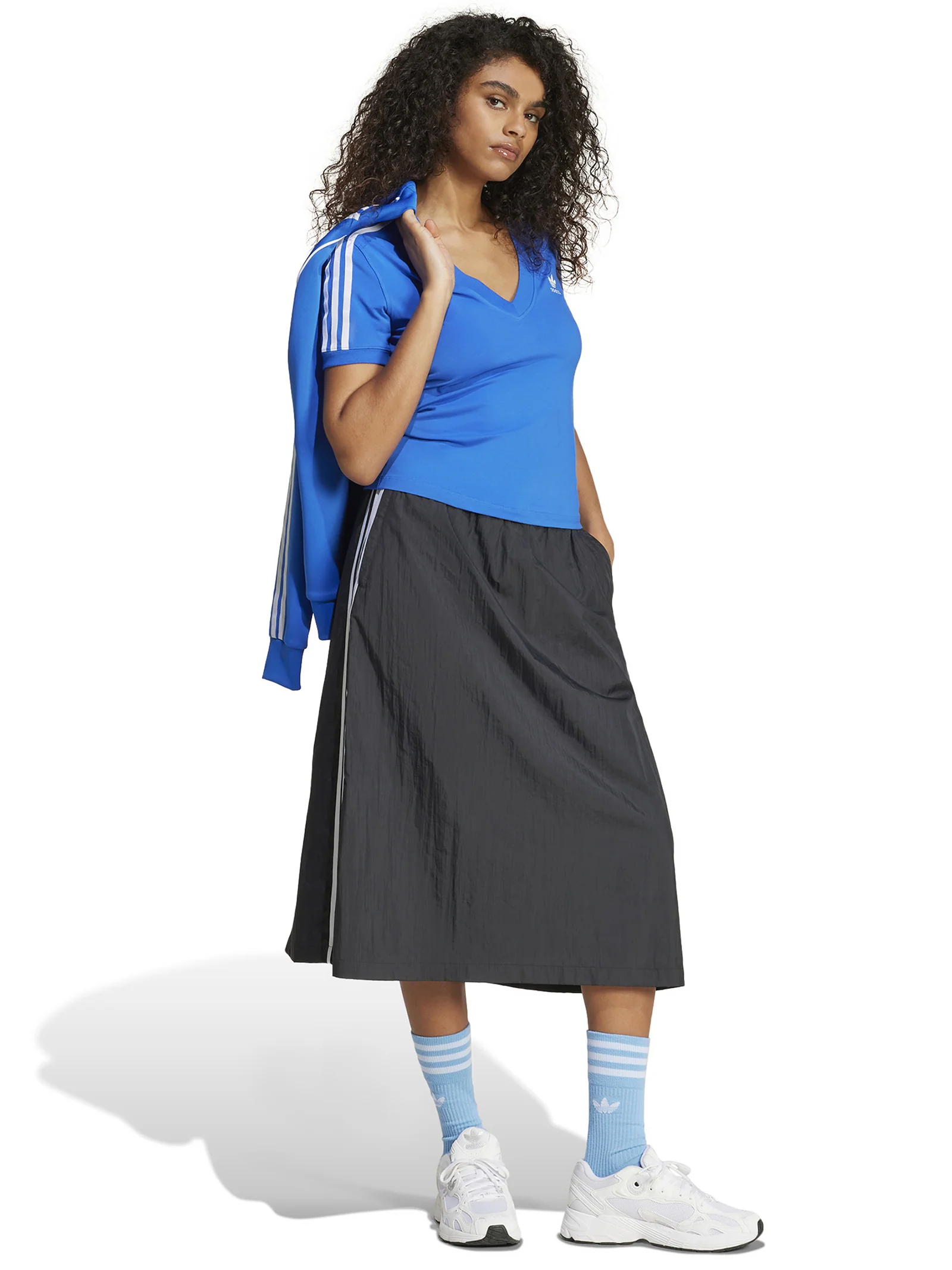 3 Stripe V-Neck Tee - Image 2