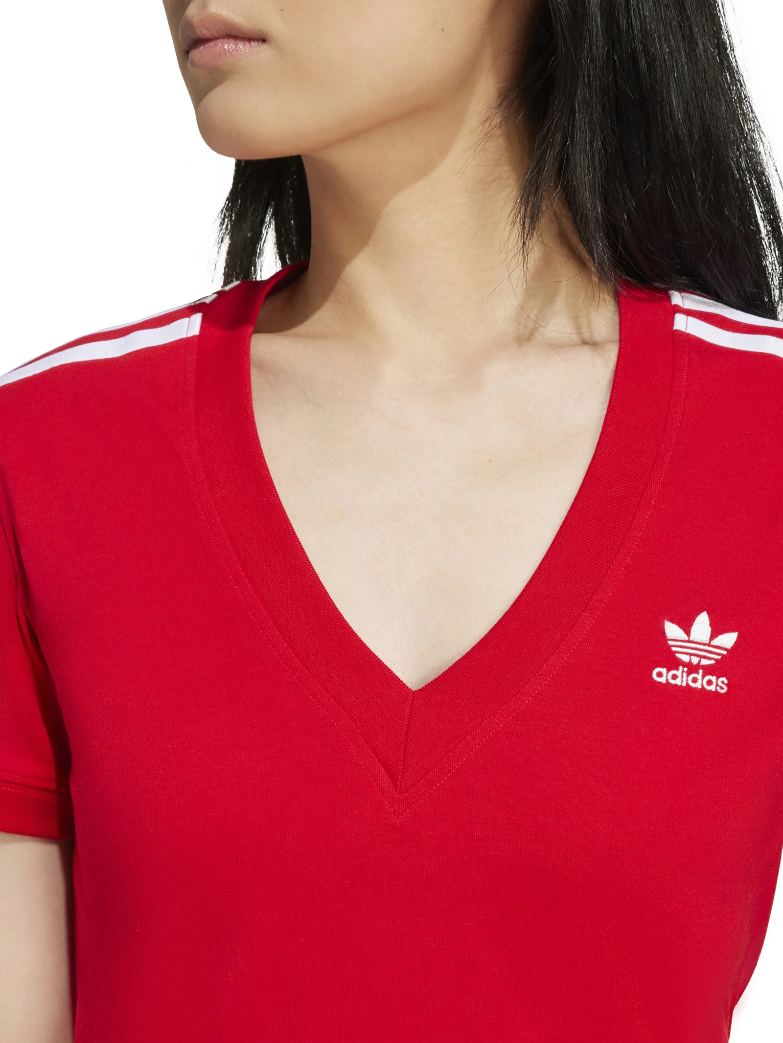 3 Stripes V-Neck Tee - Image 4