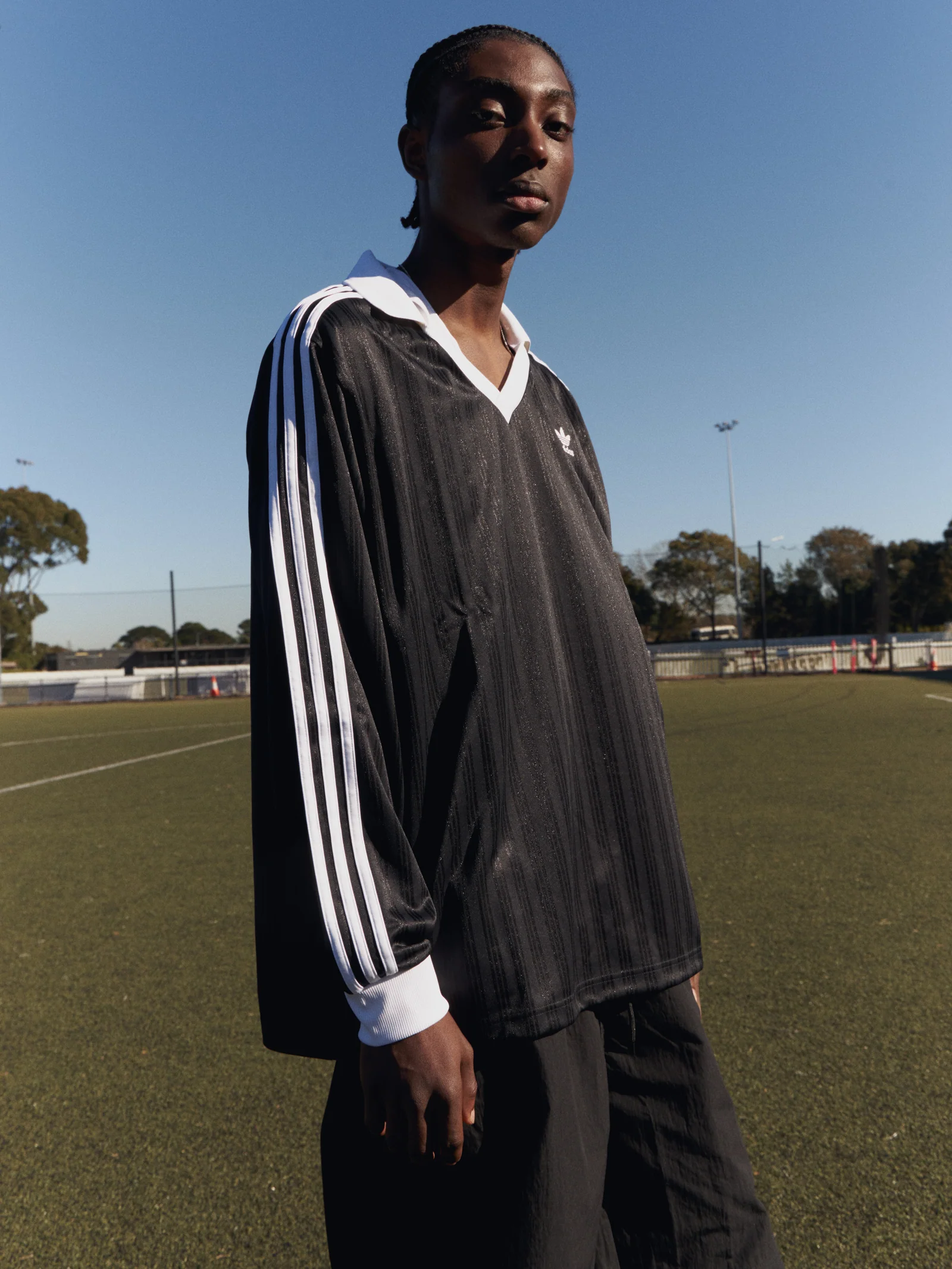 Adicolor Pique Football Long Sleeve T-Shirt - Image 2