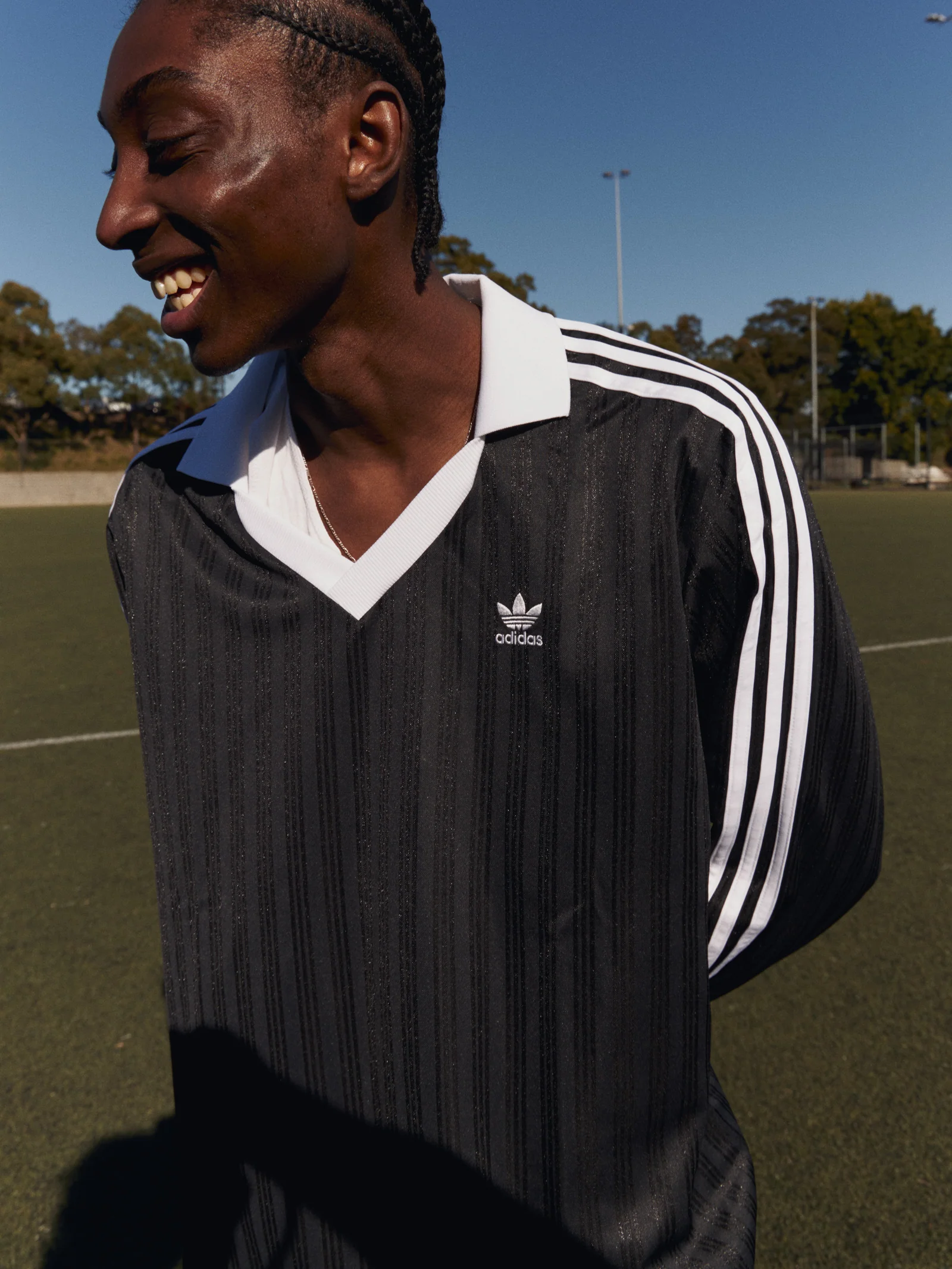 Adicolor Pique Football Long Sleeve T-Shirt - Image 3