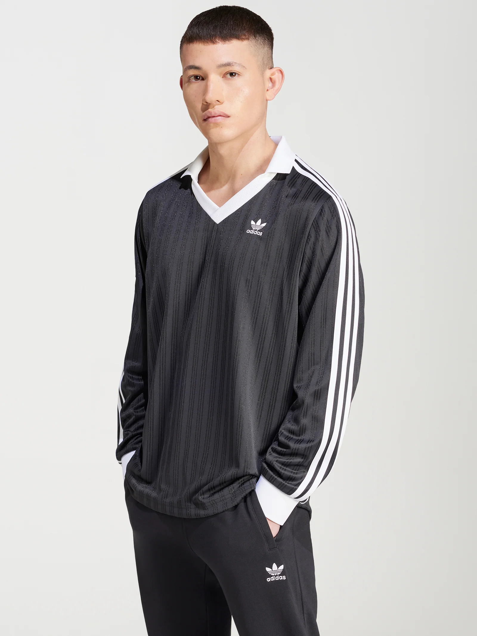 Adicolor Pique Football Long Sleeve T-Shirt - Image 5