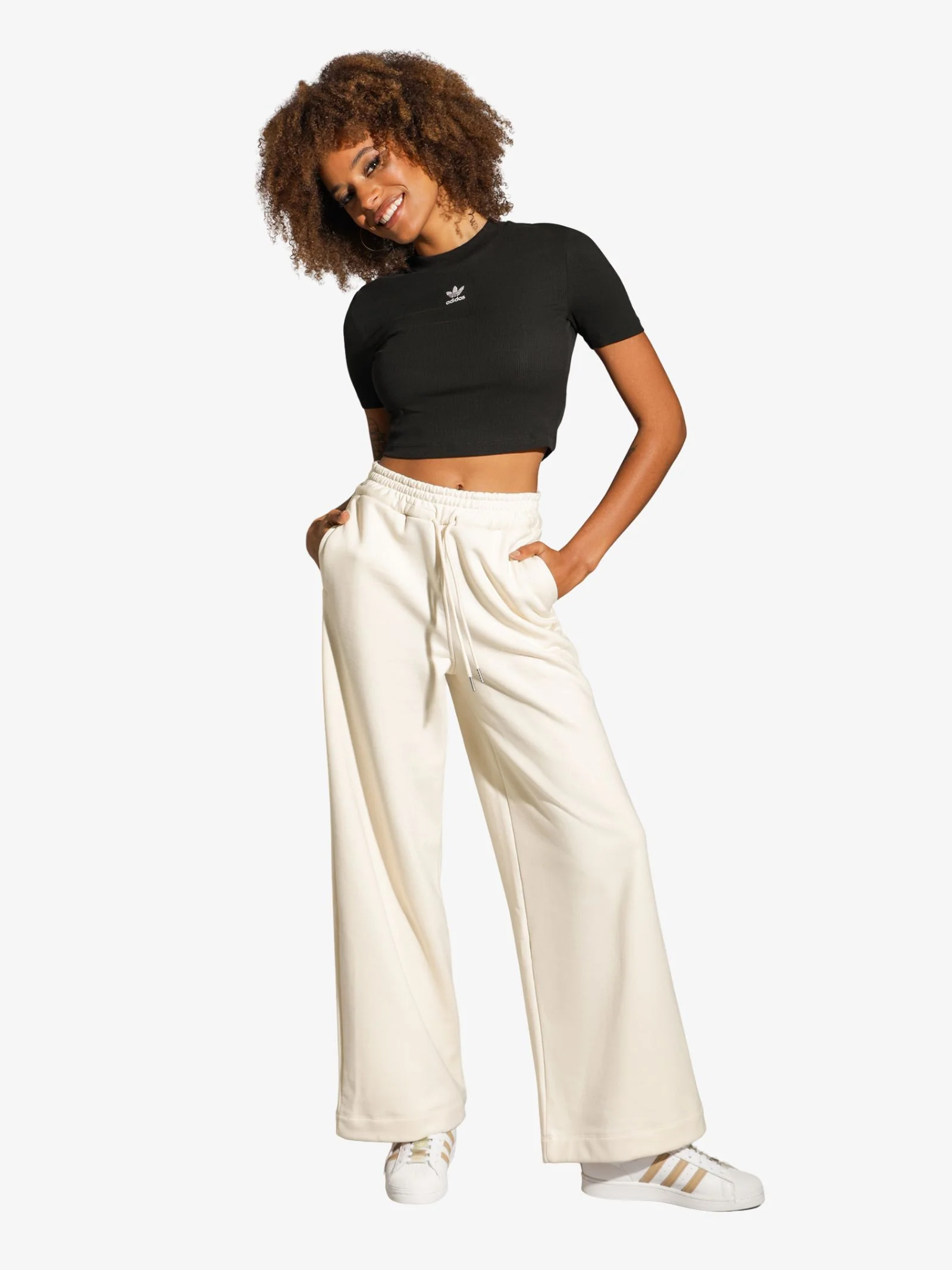 Adidas Cropped Rib Baby T-Shirt - Image 4