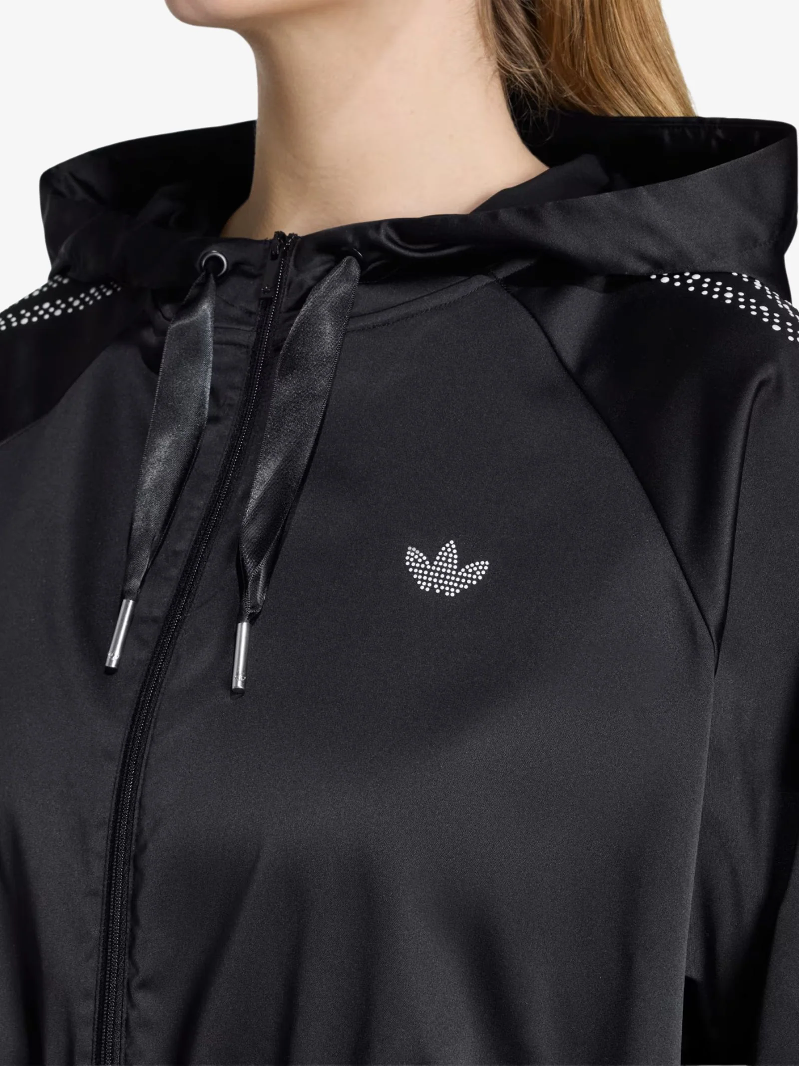 Pearl Cropped Zip Hoodie - Image 3