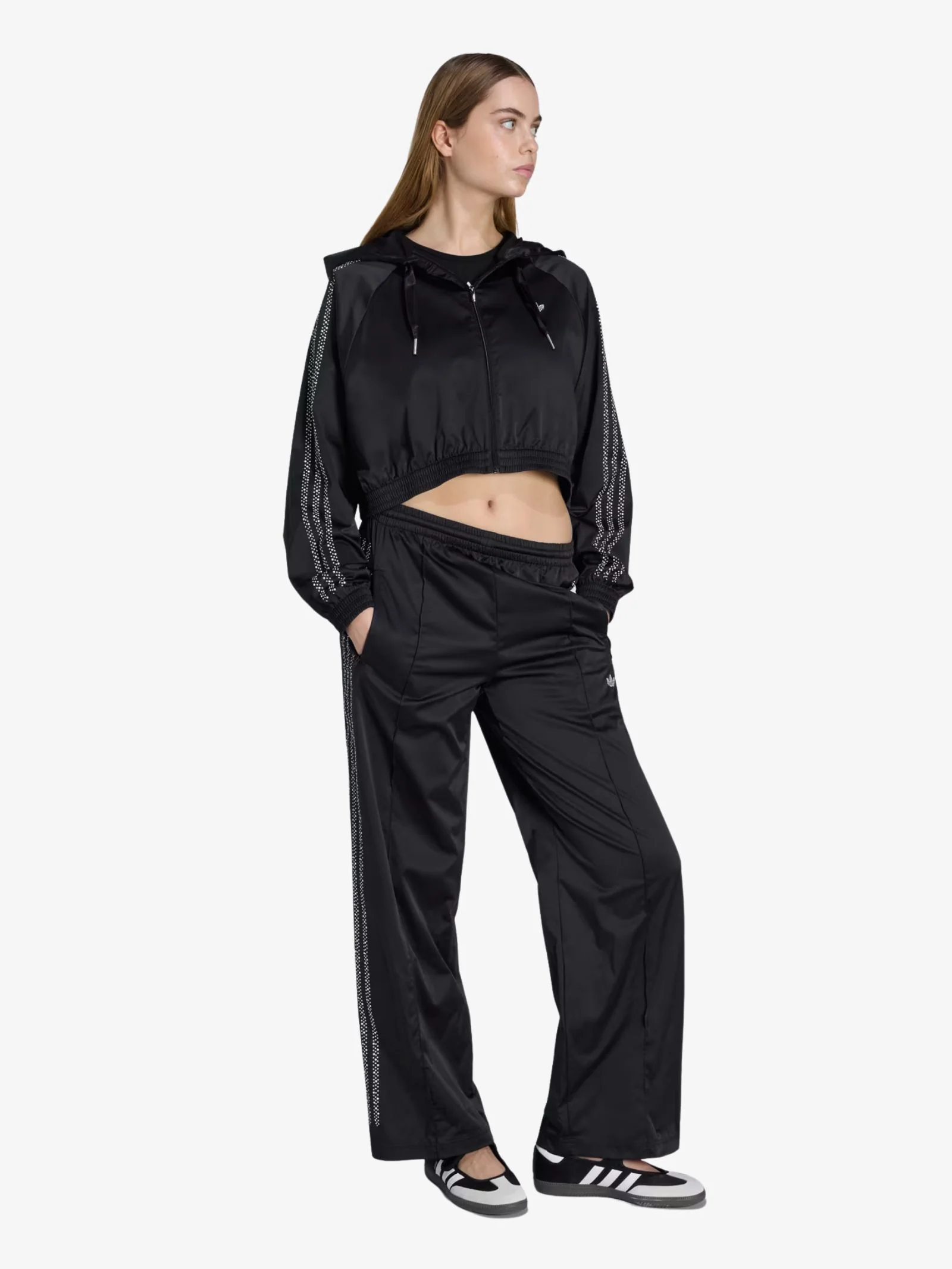 Pearl Cropped Zip Hoodie - Image 4