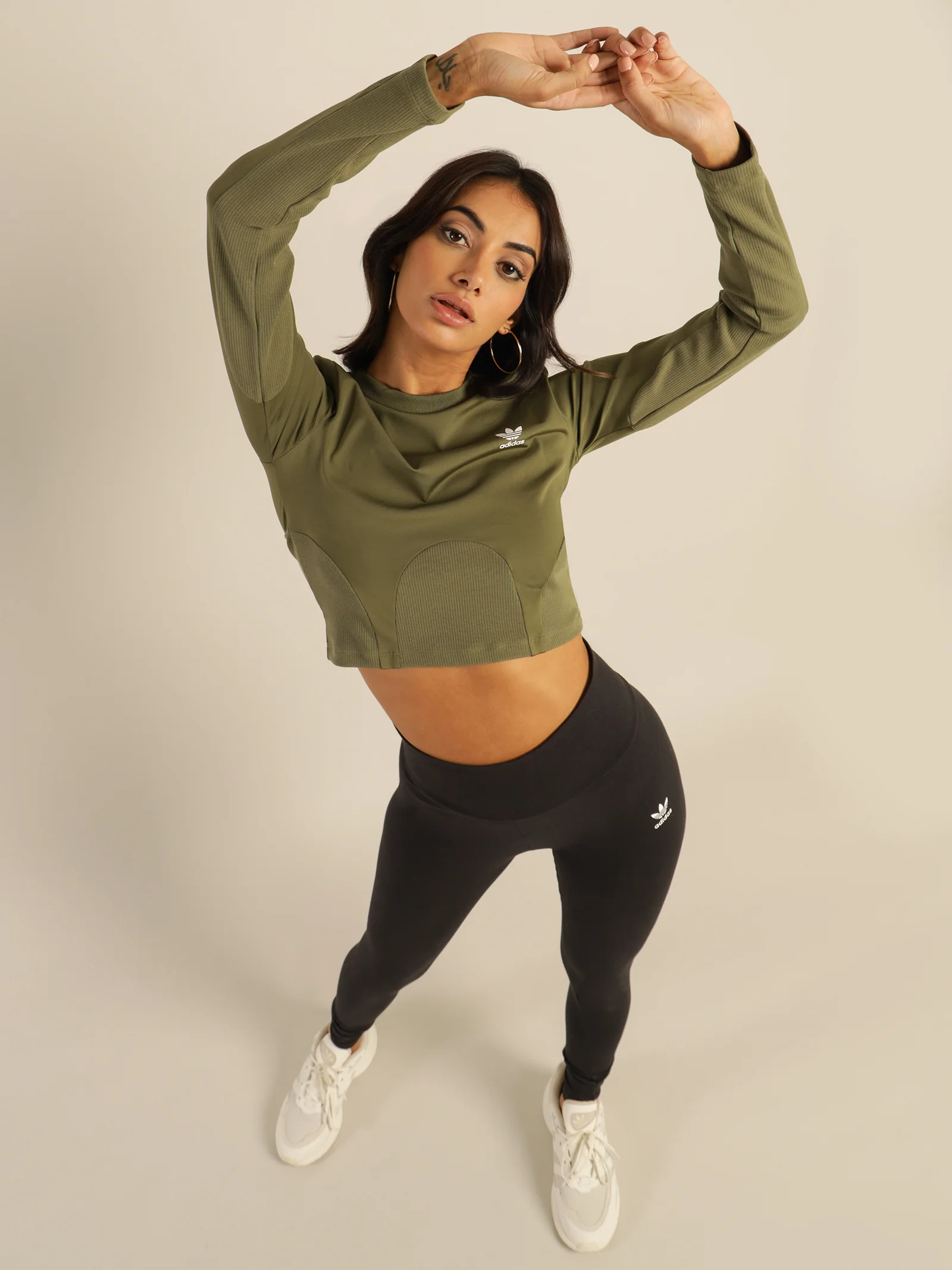 Adidas Rib Long Sleeve Top - Image 4